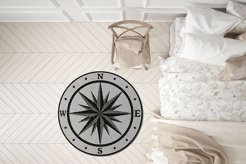 WFM6201 - Cardinal Points Mosaic Mat 99 cm Diameter