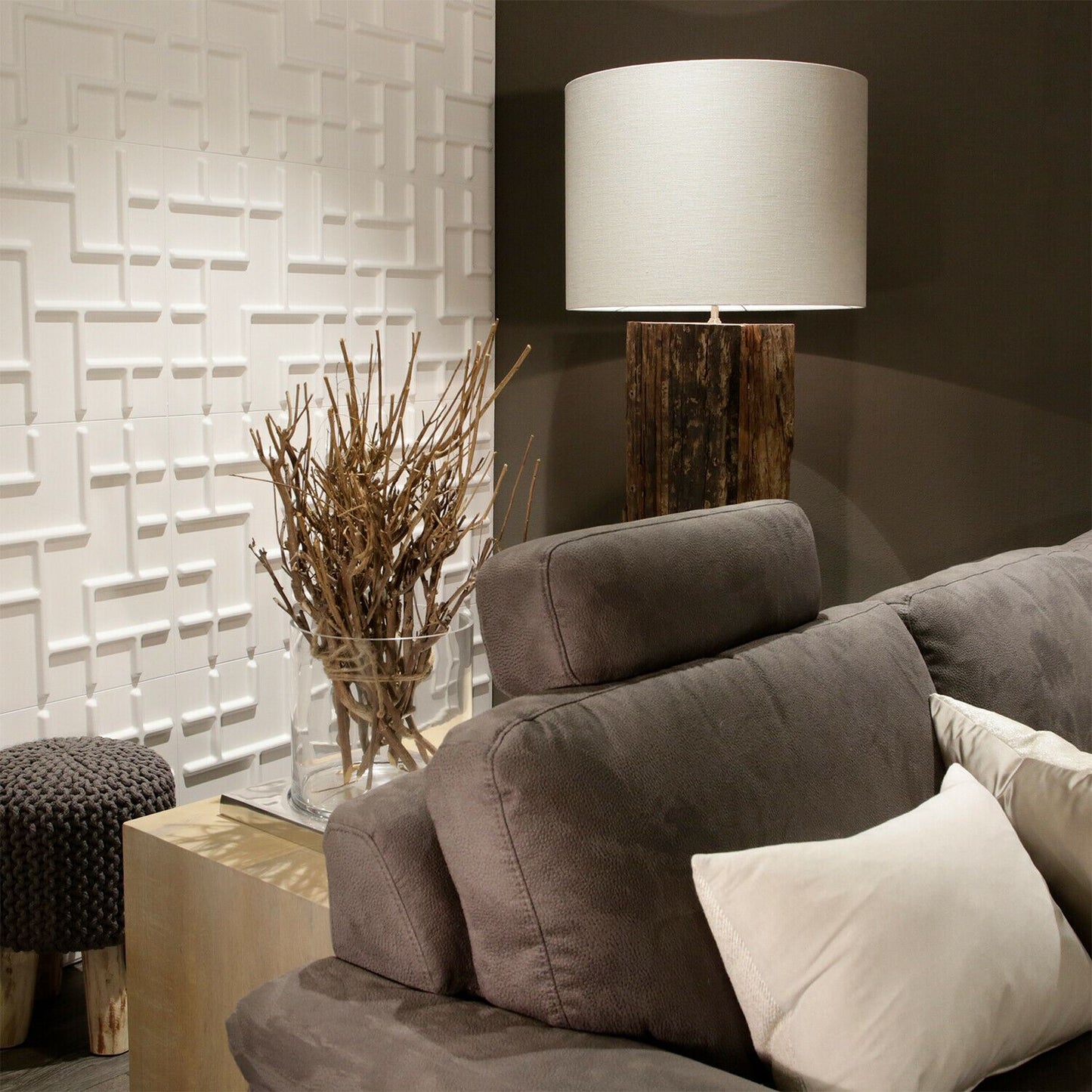 W3DP0012 - GA-WA16 Tetris Eco Friendly 3D Wall Panels Decorative Tiles - 50x50 cm - 12 Boards (for 3 sqm2)