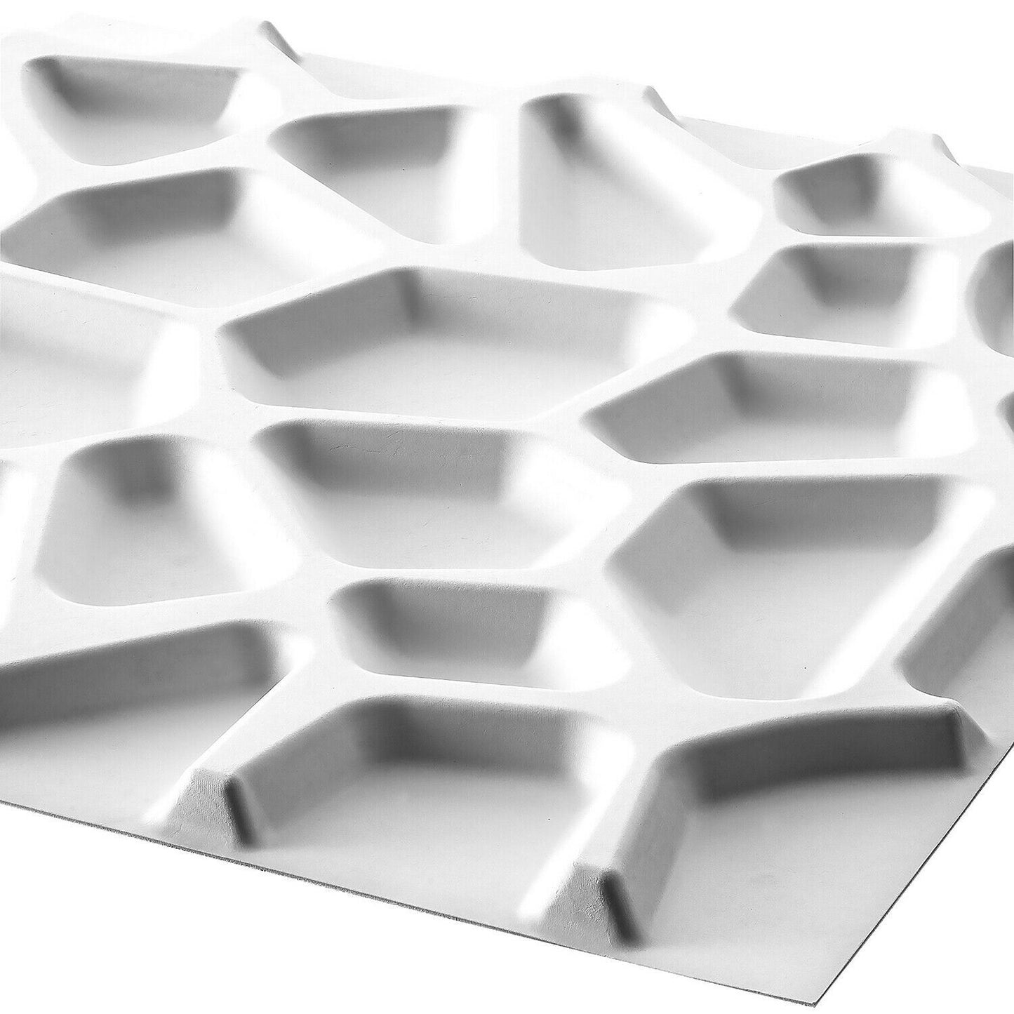 W3DP0001 - GA-WA01 Gaps Eco Friendly 3D Wall Panels Decorative Tiles - 50x50 cm - 12 Boards (for 3 sqm2)