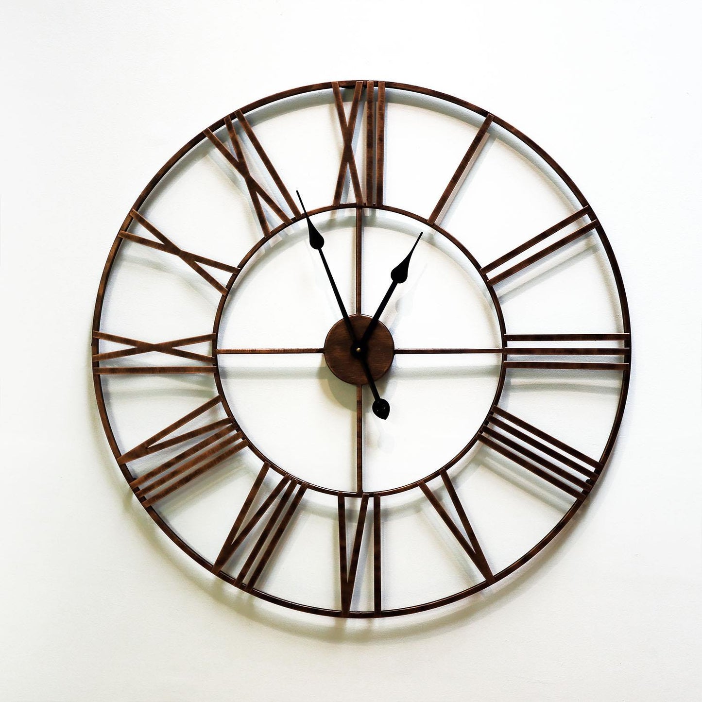 WC2148 - Classic Rustic Copper Vintage Roman Wall Clock - 73 cm / 28.7 in