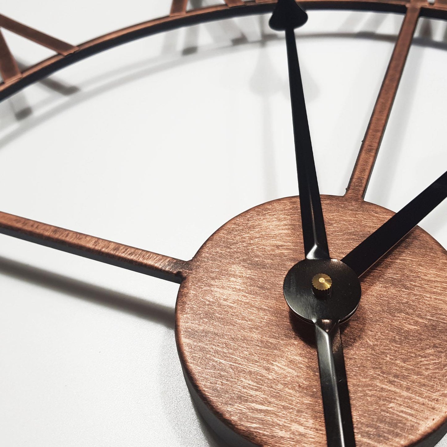 WC2148 - Classic Rustic Copper Vintage Roman Wall Clock - 73 cm / 28.7 in