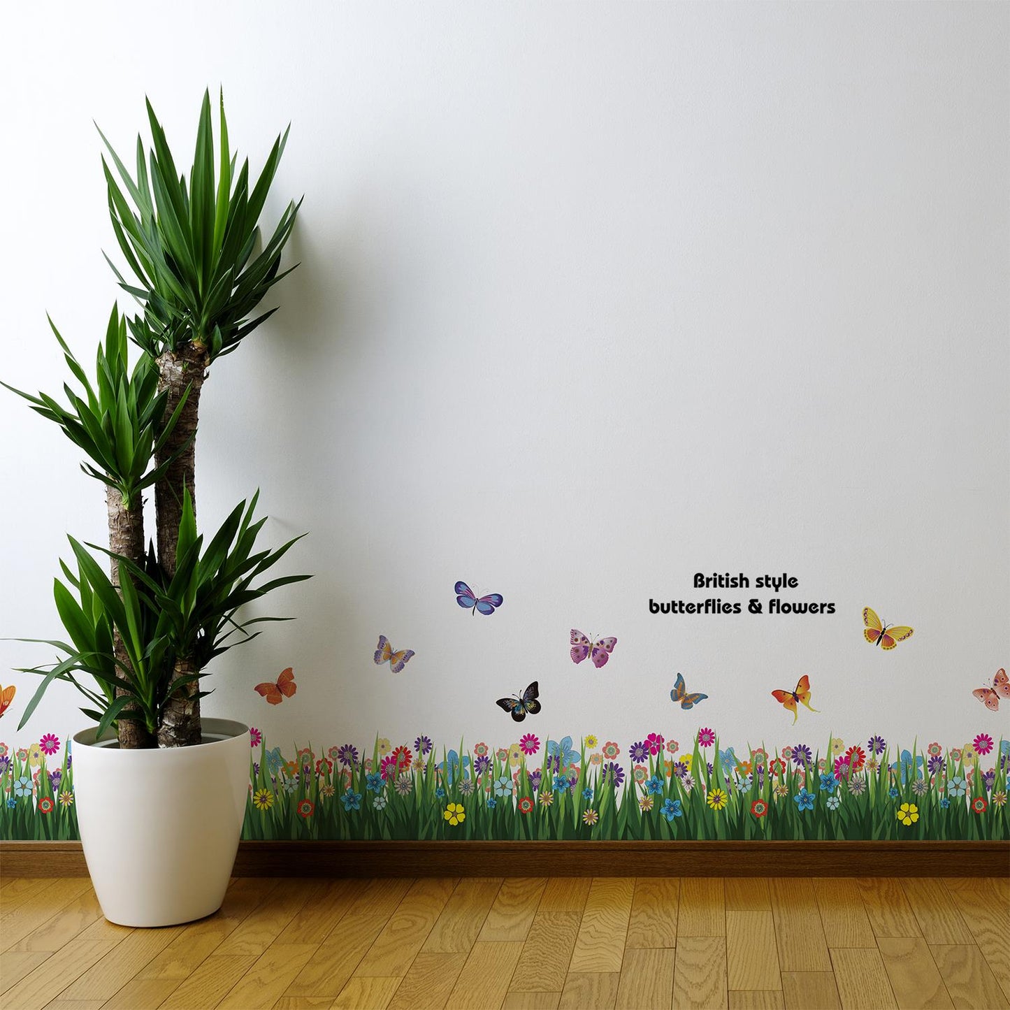 WS5031 - Colourful Butterflies Grass