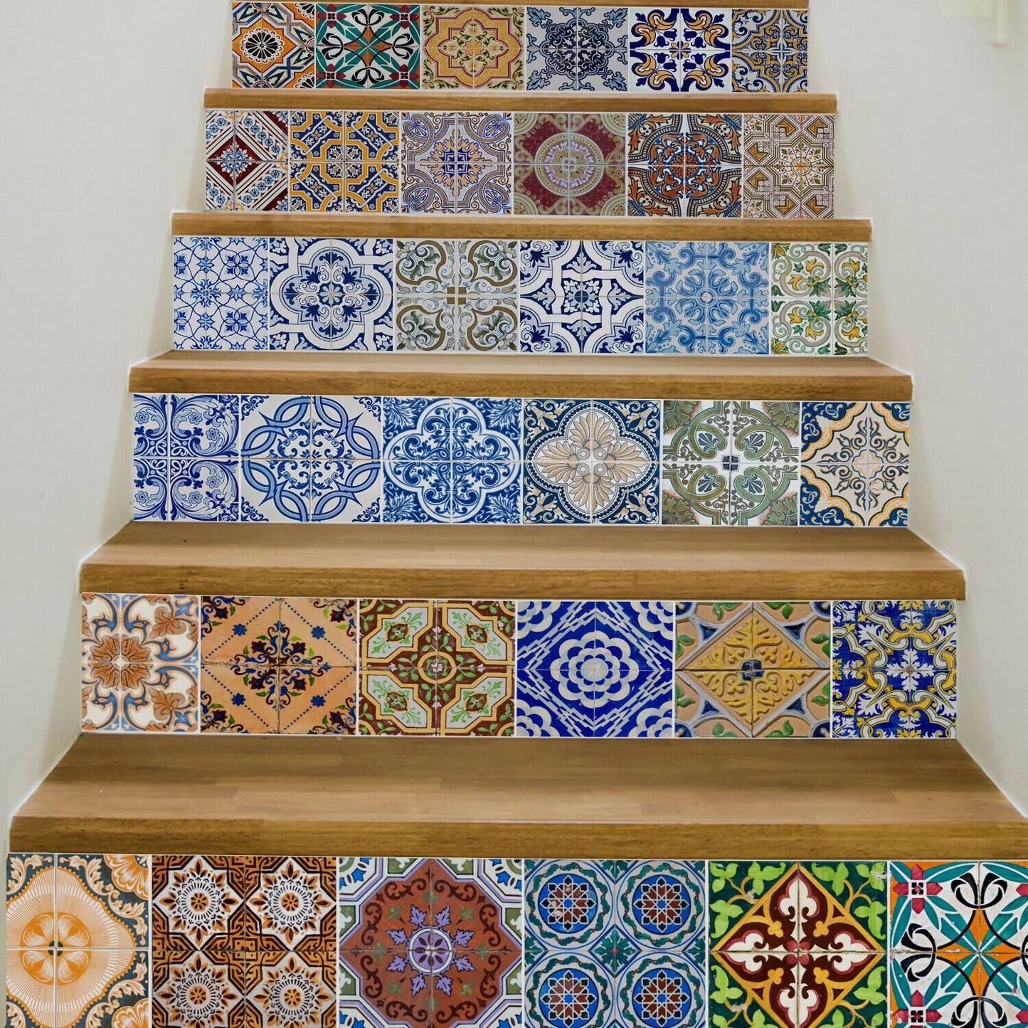 WFS003 - Vintage Spanish Tiles stairs stickers