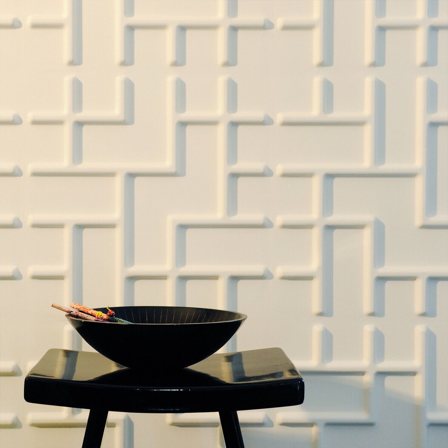 W3DP0012 - GA-WA16 Tetris Eco Friendly 3D Wall Panels Decorative Tiles - 50x50 cm - 12 Boards (for 3 sqm2)