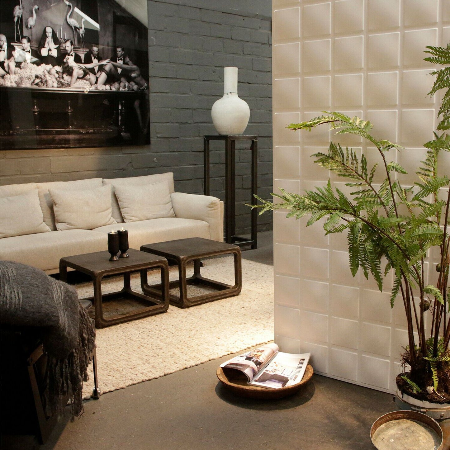 W3DP0007 - GA-WA07 Cubes Eco Friendly 3D Wall Panels Decorative Tiles - 50x50 cm - 12 Boards (for 3 sqm2)