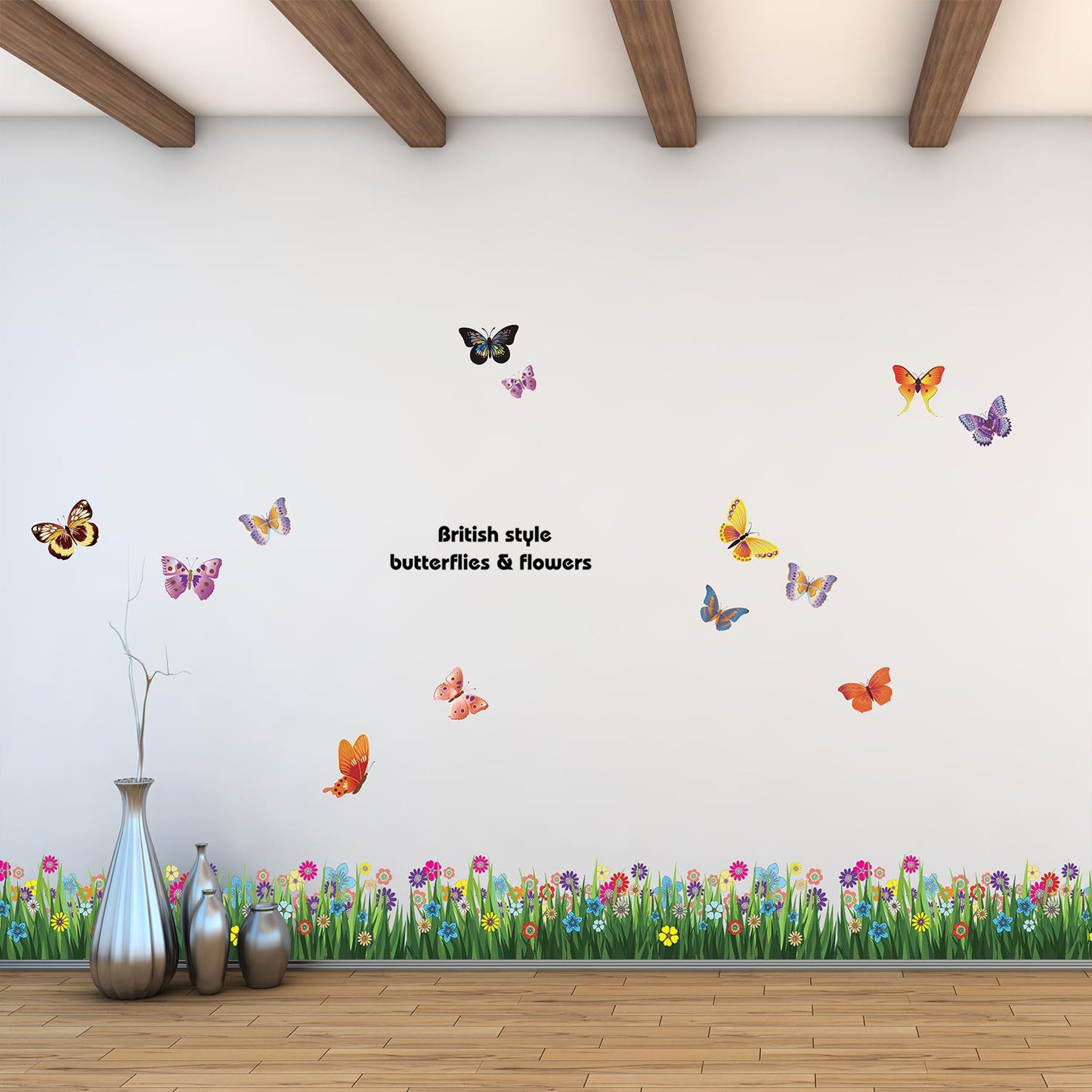 WS5031 - Colourful Butterflies Grass