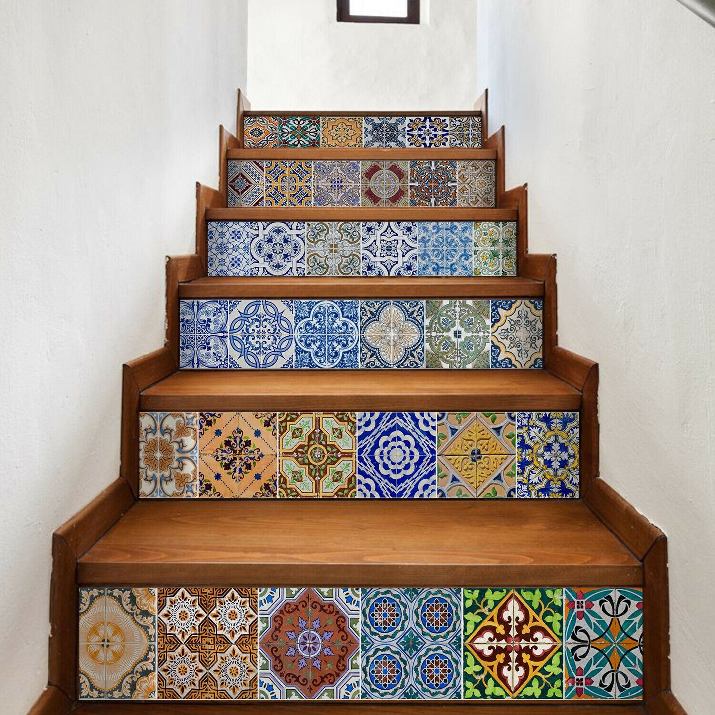 WFS003 - Vintage Spanish Tiles stairs stickers