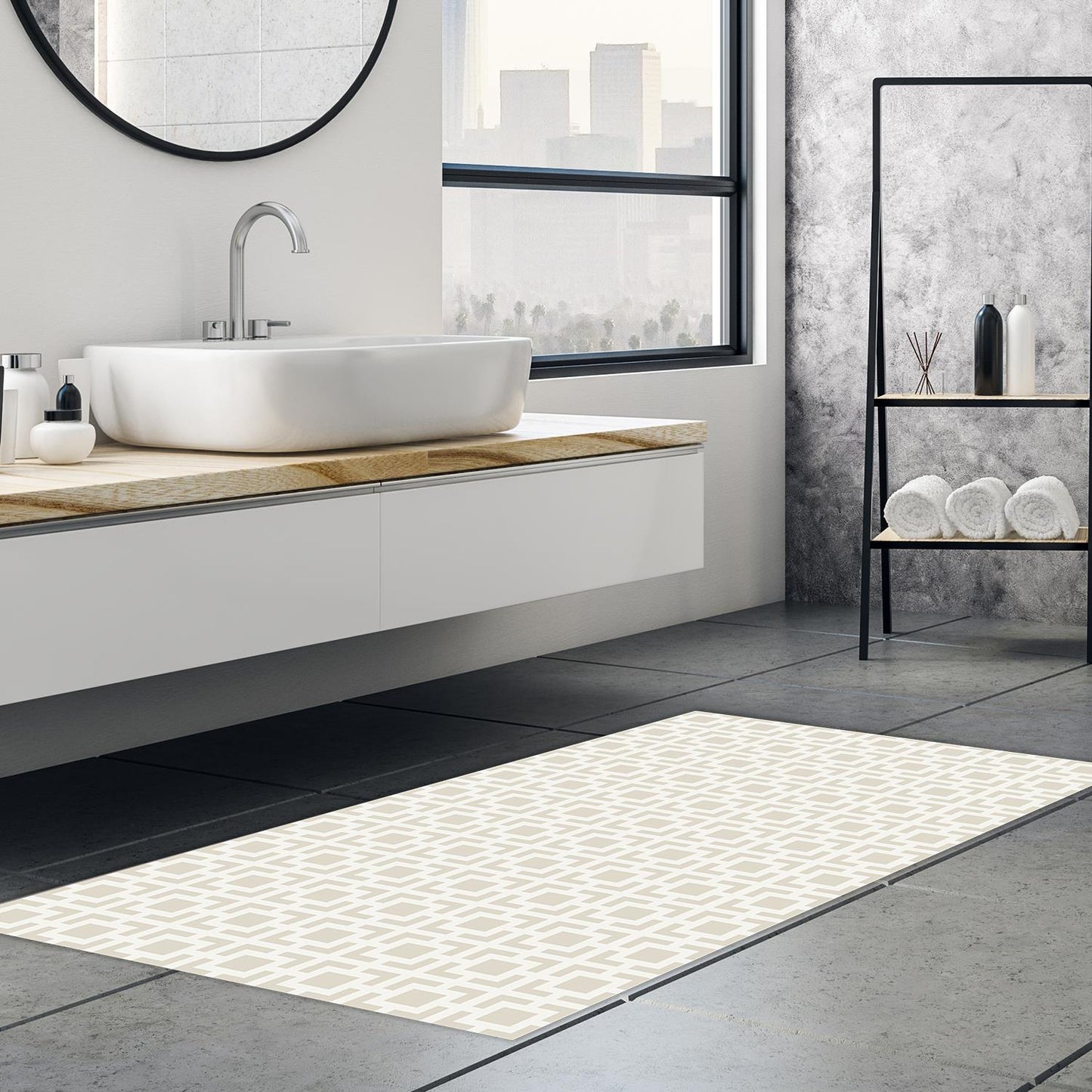 WFM6215 - Interconnected Square Seamless Pattern Mat