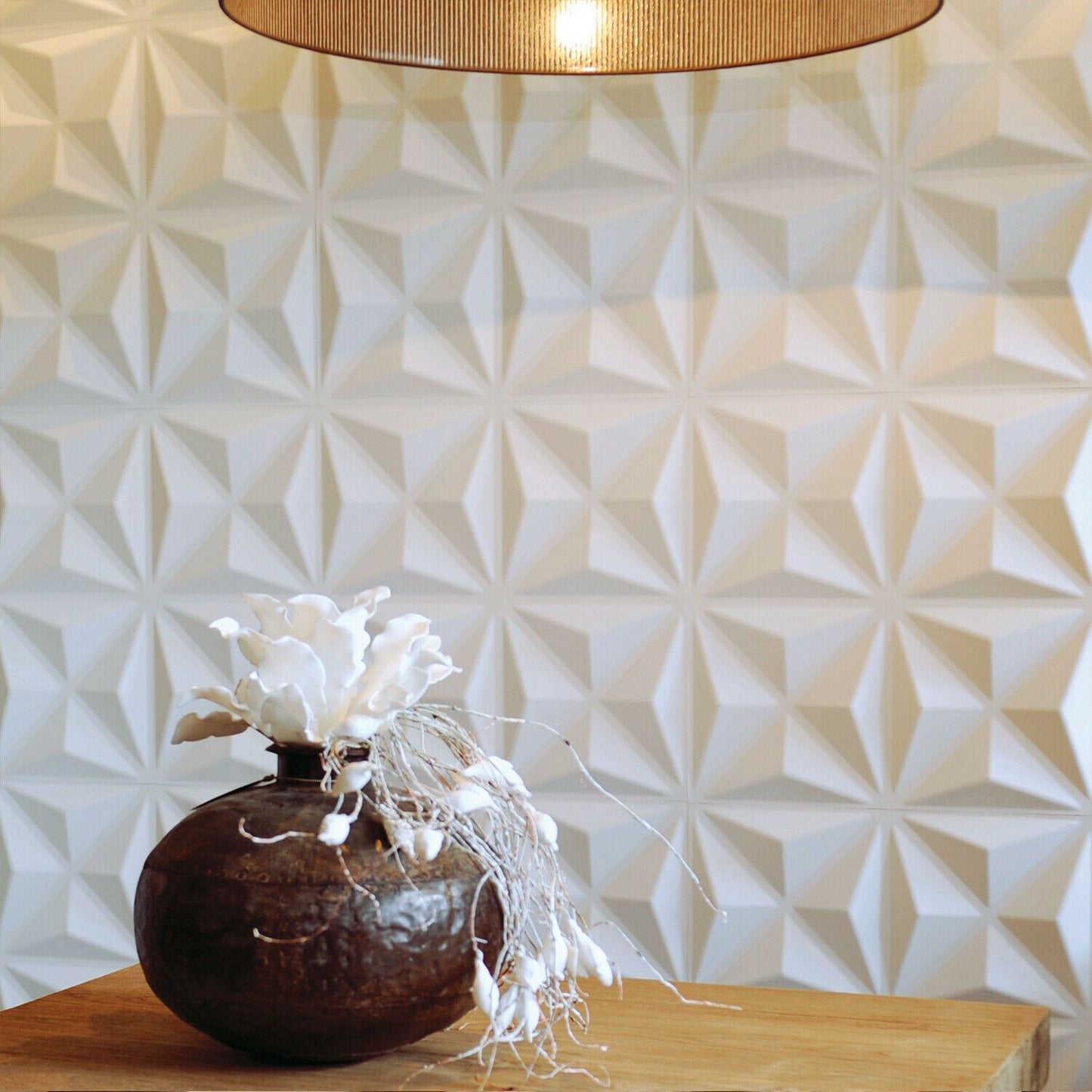 W3DP0013 - GA-WA17 Cullinans Eco Friendly 3D Wall Panels Decorative Tiles - 50x50 cm - 12 Boards (for 3 sqm2)