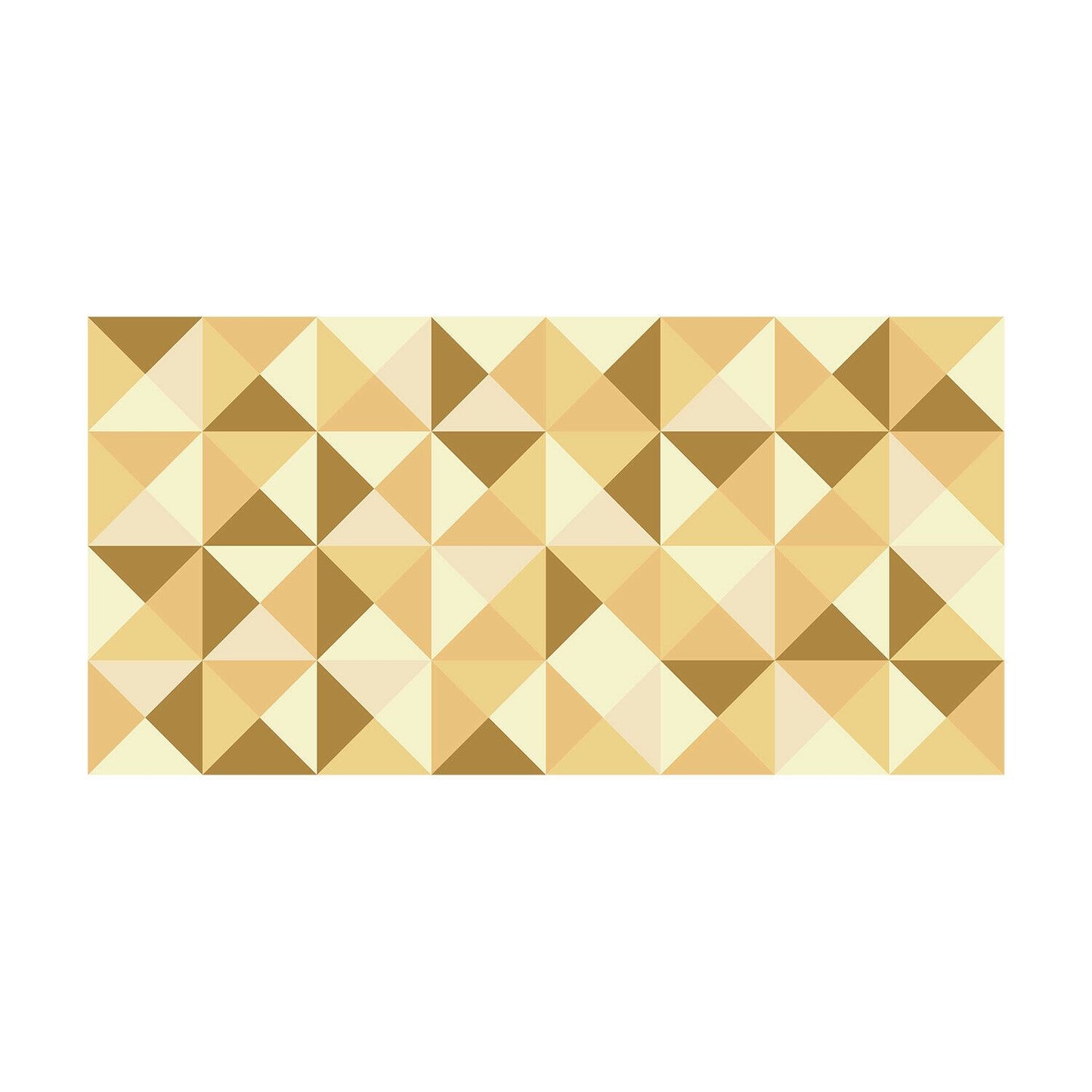 WFS6026 - Abstract Geometric Pattern Champagne Color Palette Floor Stickers 120cm x 60 cm