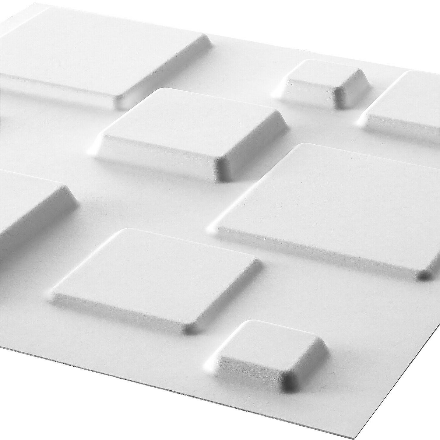 W3DP0008 - GA-WA09 Squares Eco Friendly 3D Wall Panels Decorative Tiles - 50x50 cm - 12 Boards (for 3 sqm2)