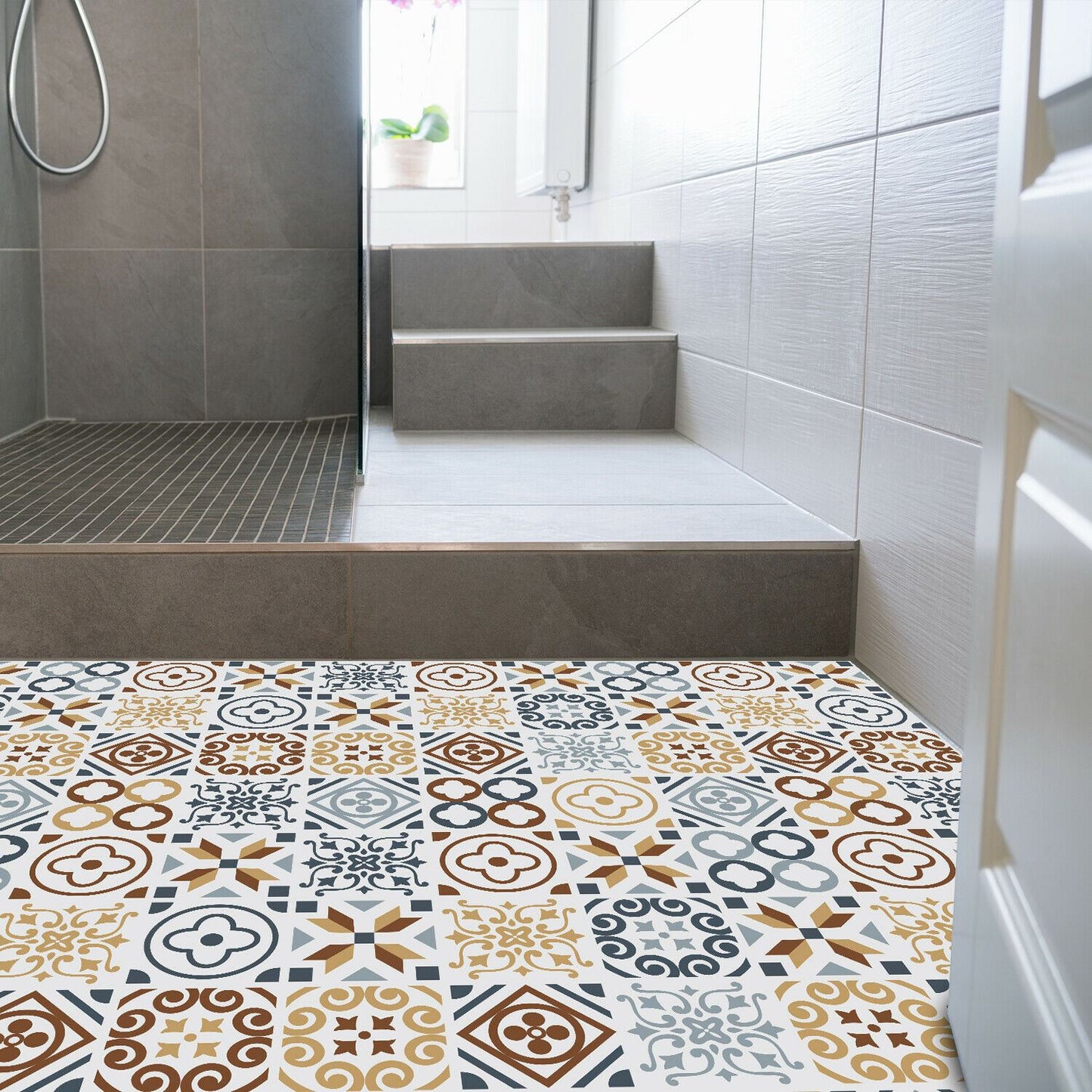 WFS6004 - Azulejo Tiles Floor Sticker 120cm x 60 cm