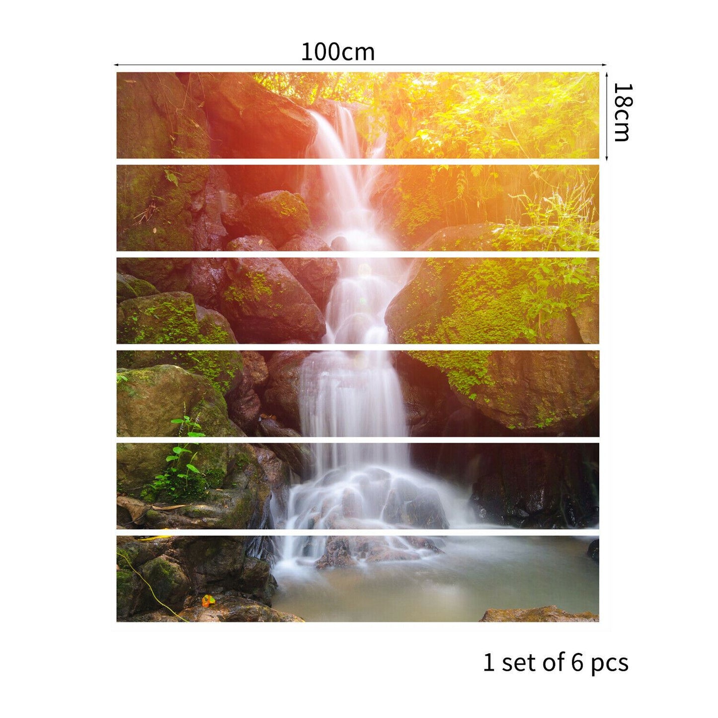 WFS023 - Waterfall stairs stickers