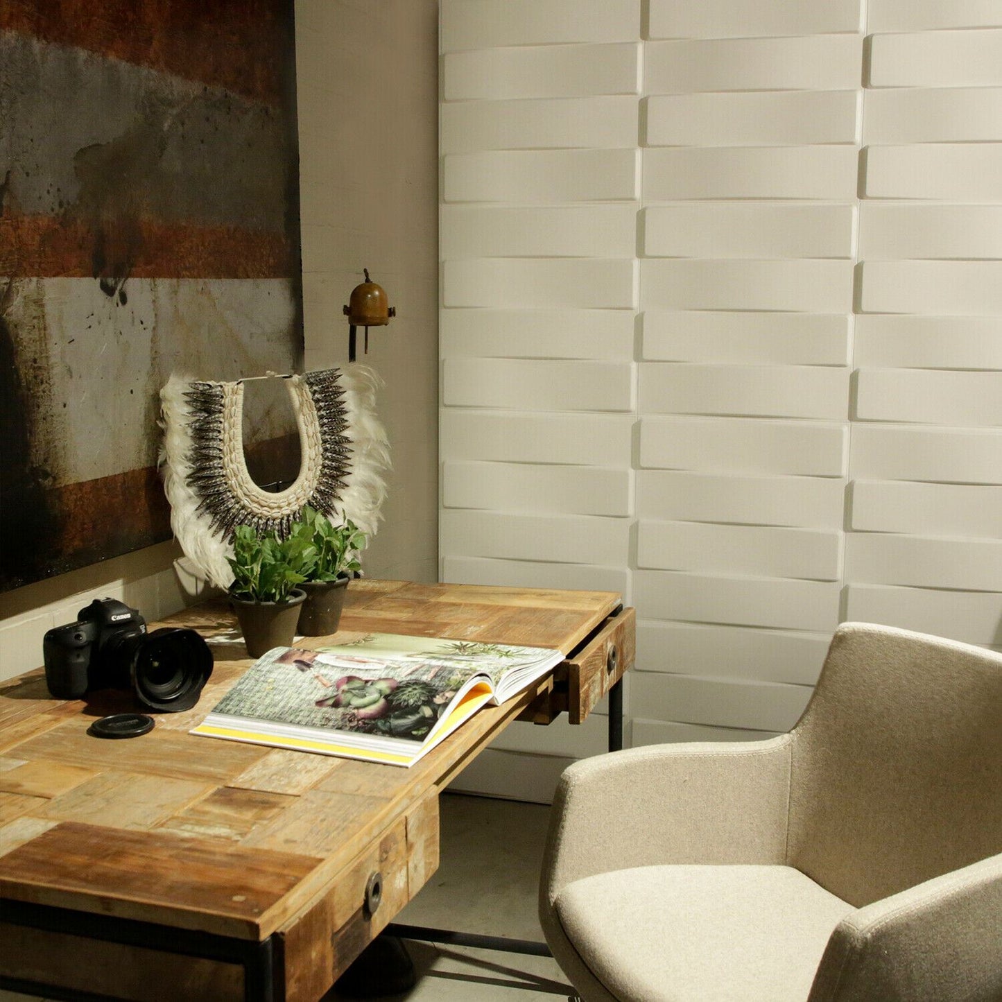 W3DP0005 - GA-WA05 Vaults Eco Friendly 3D Wall Panels Decorative Tiles - 50x50 cm - 12 Boards (for 3 sqm2)