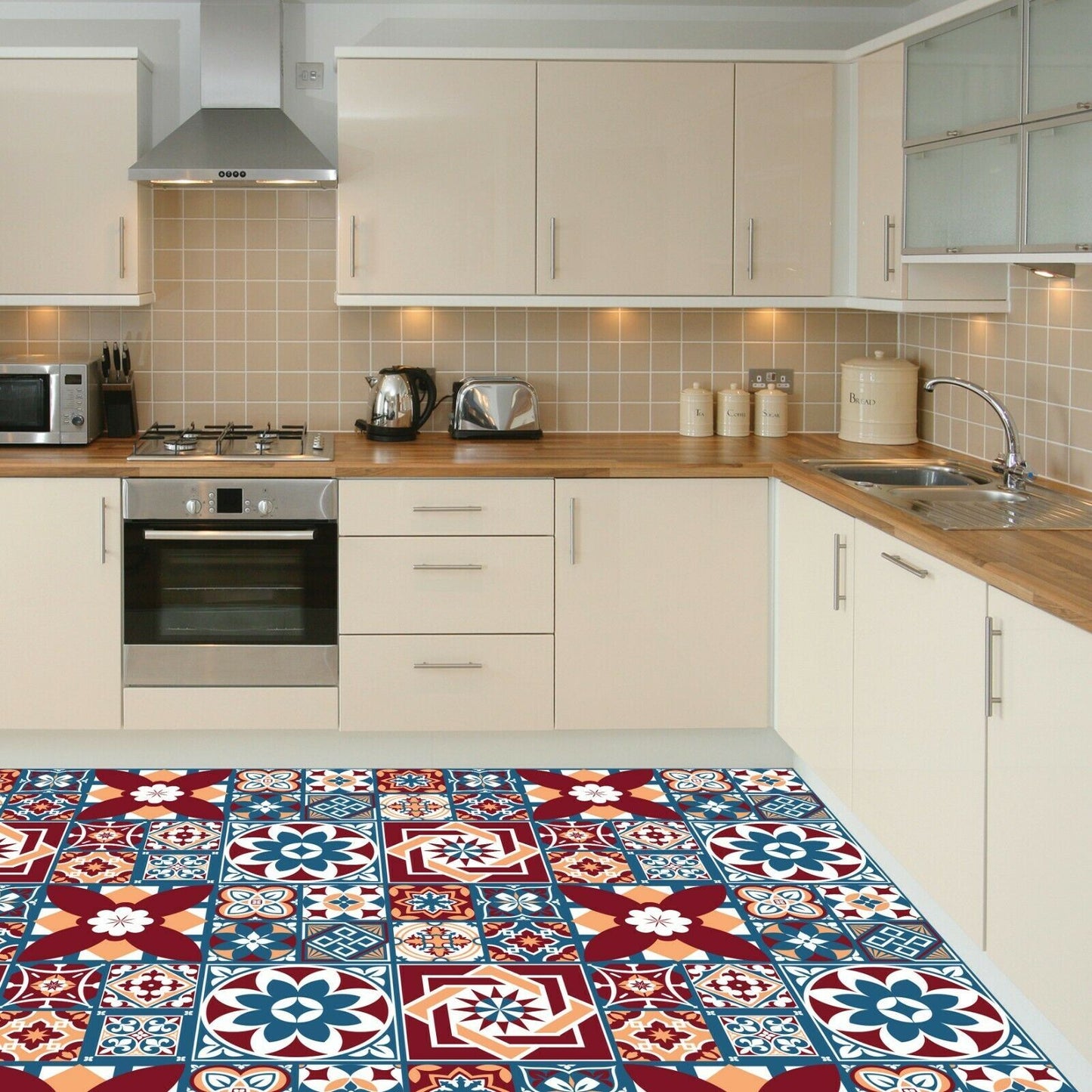 WFS6014 - Westminster Tiles Melange Floor Sticker 120cm x 60 cm