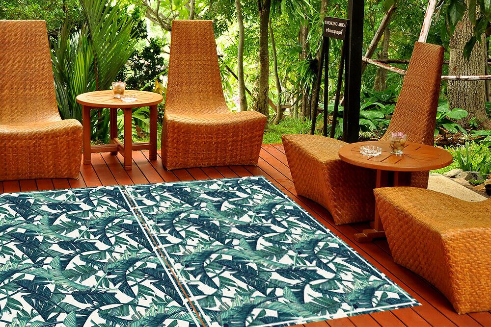 WFM6220 - Banana Leafs Pattern Mat 150 x 99 cm