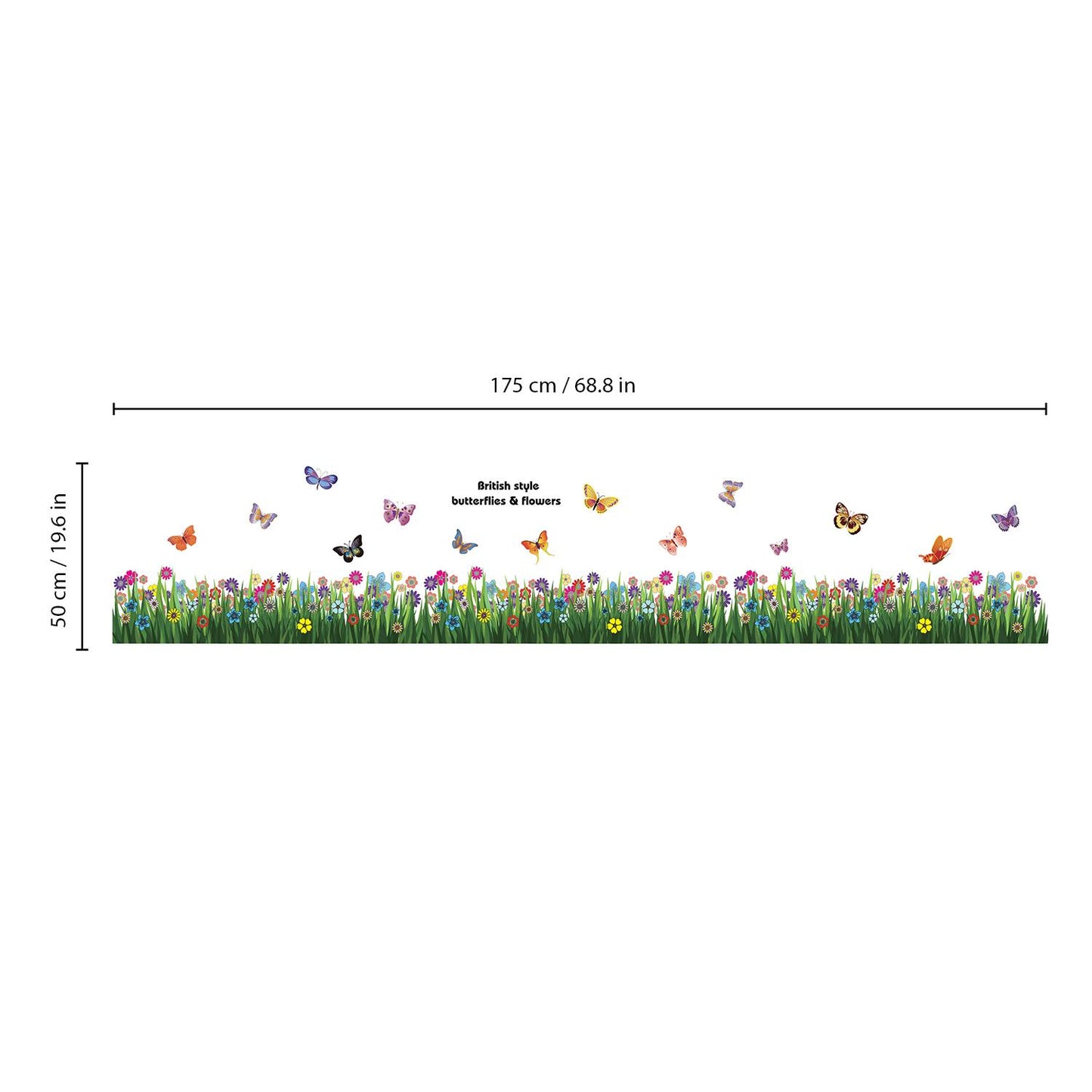 WS5031 - Colourful Butterflies Grass