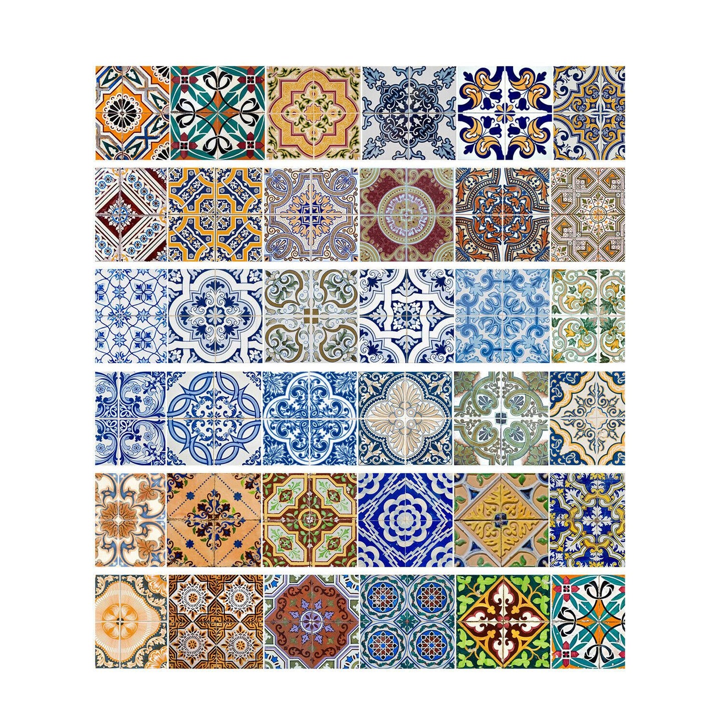 WFS003 - Vintage Spanish Tiles stairs stickers