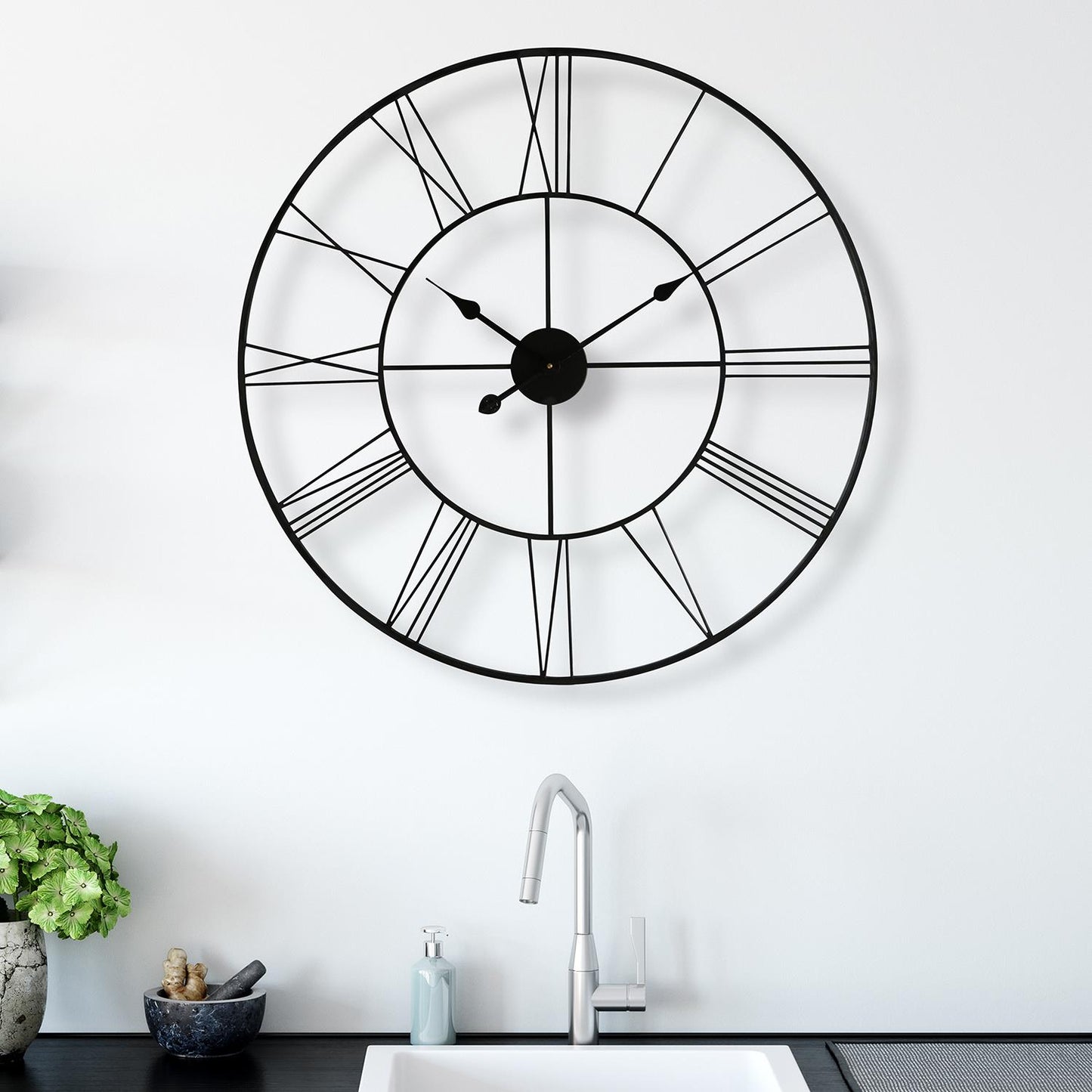 WC2126 - Walplus Minimalist Slim Iron Wall Clock - 76 cm / 30 in