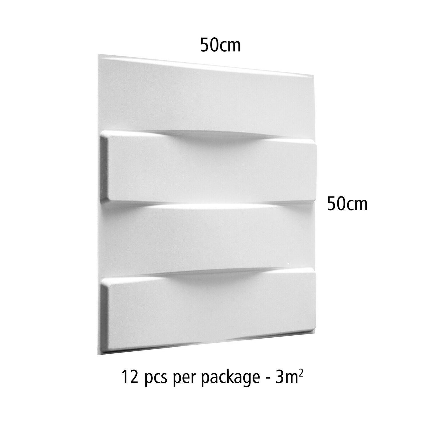W3DP0005 - GA-WA05 Vaults Eco Friendly 3D Wall Panels Decorative Tiles - 50x50 cm - 12 Boards (for 3 sqm2)