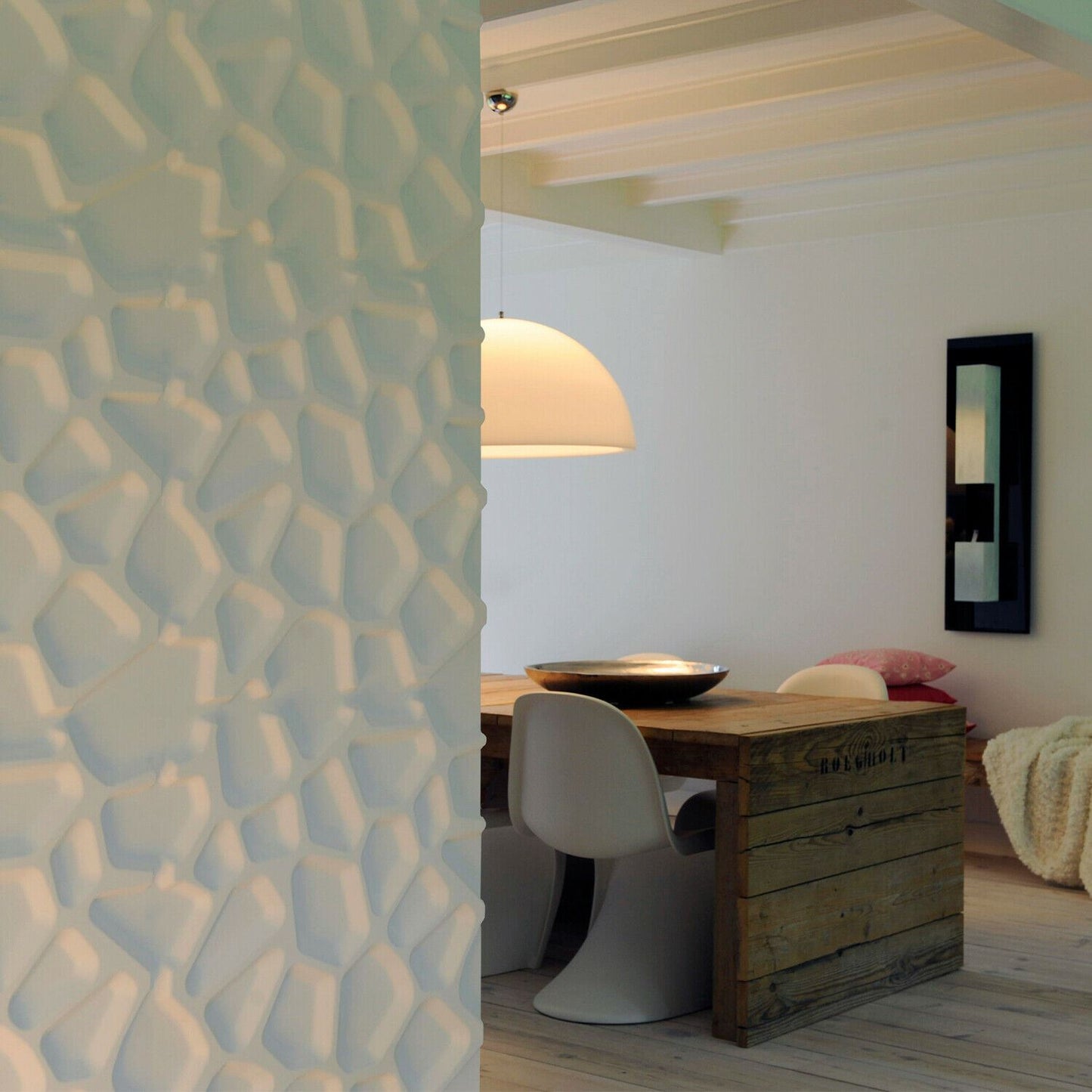 W3DP0001 - GA-WA01 Gaps Eco Friendly 3D Wall Panels Decorative Tiles - 50x50 cm - 12 Boards (for 3 sqm2)