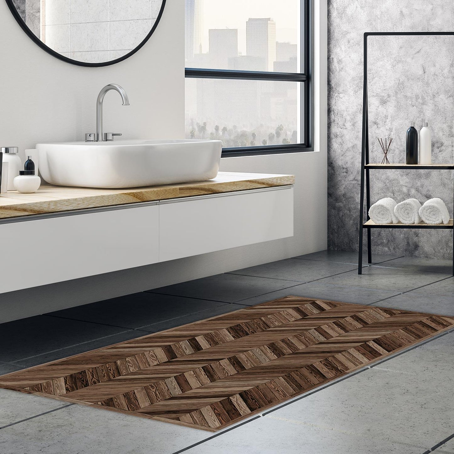 WFM6212 - Wooden Floor Mat 66 x 120 cm