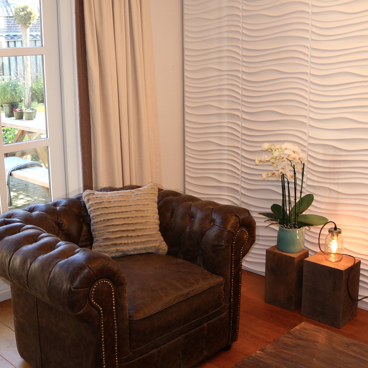 W3DP0015 - GA-WA22 Maxwell Eco Friendly 3D Wall Panels Decorative Tiles - 50x50 cm - 12 Boards (for 3 sqm2)