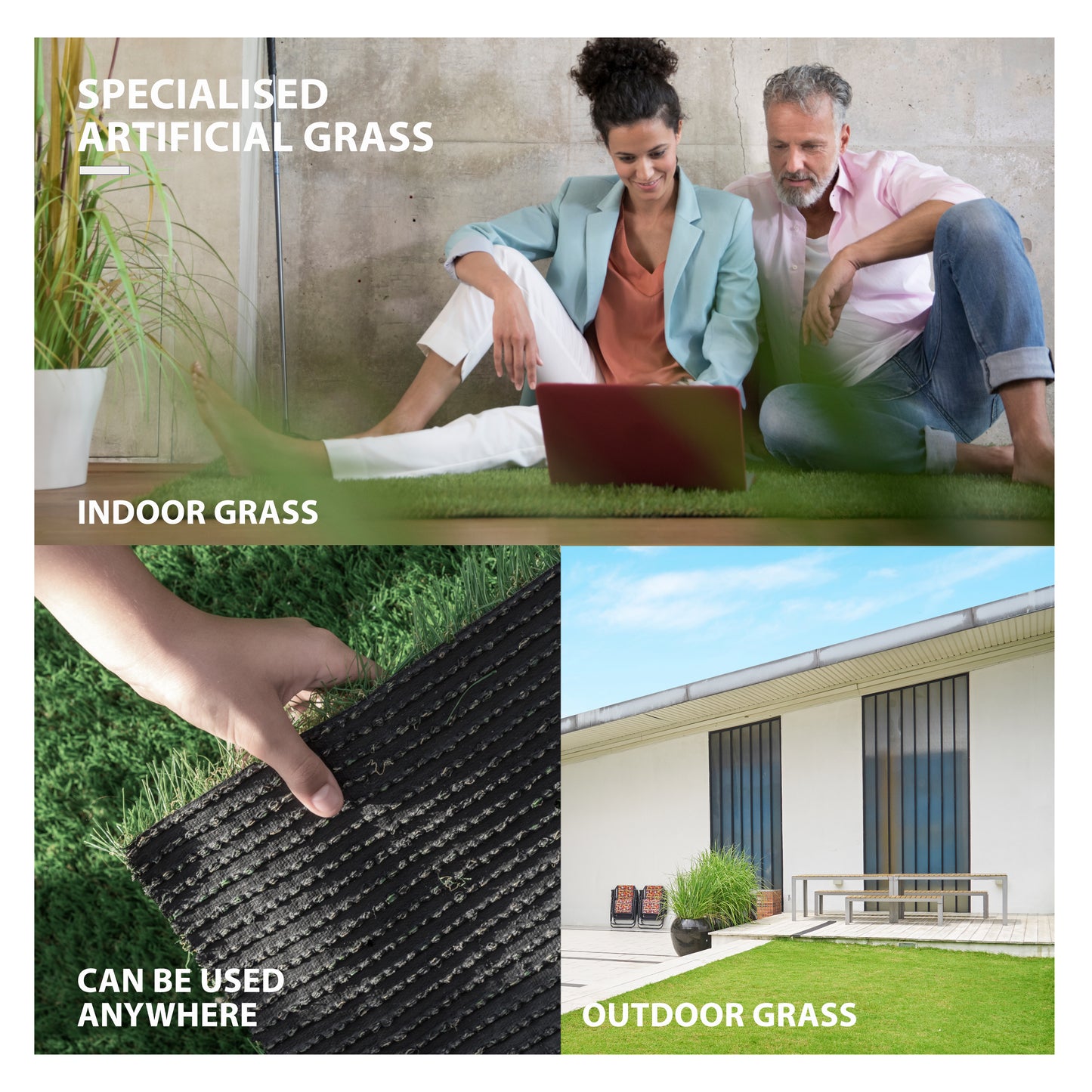 WAG2817 - Westminster Classic 15mm Young Artificial Grass (1m x 4m)