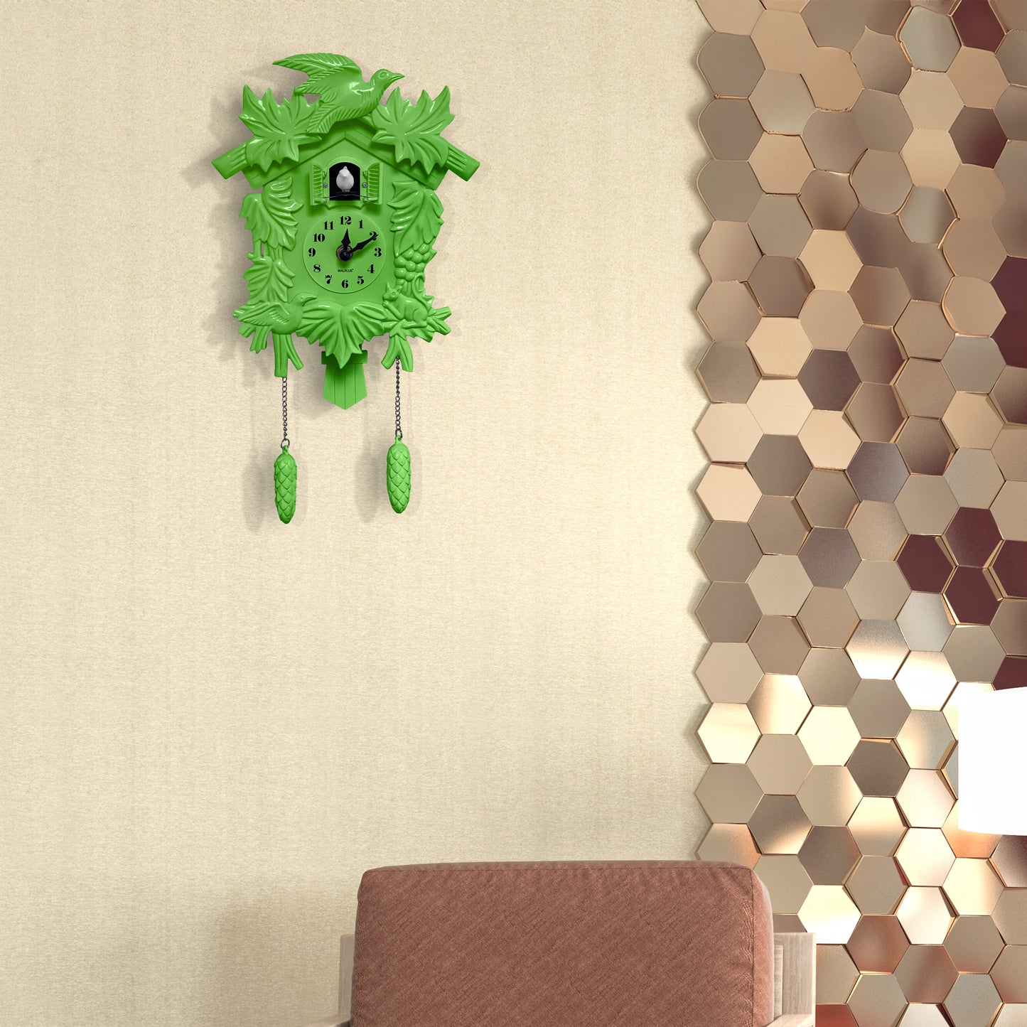 WC2055 - Green Vintage Cuckoo Clock
