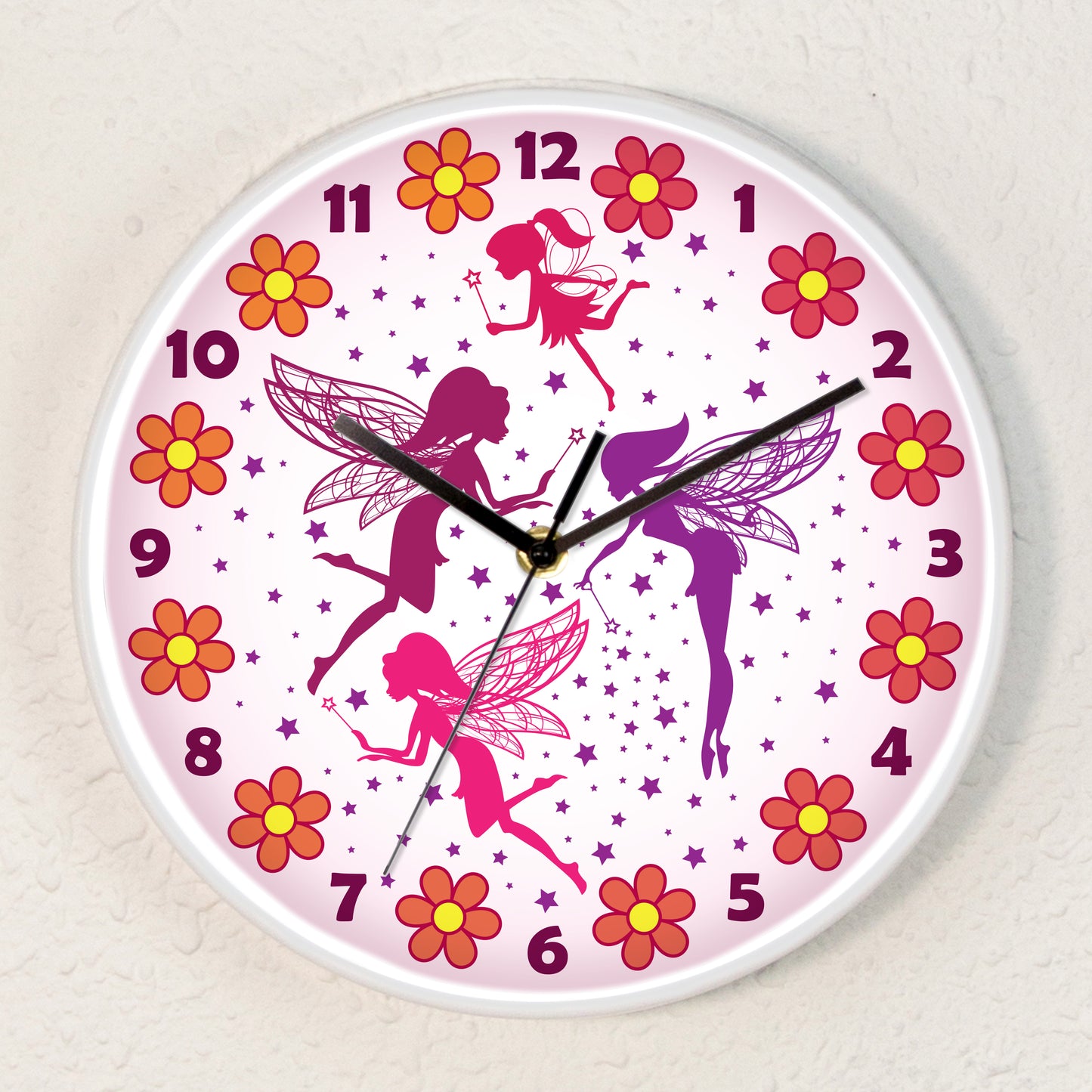 WC2077 - Magic Fairies Children Wall Clock - 25 cm / 9.8 in