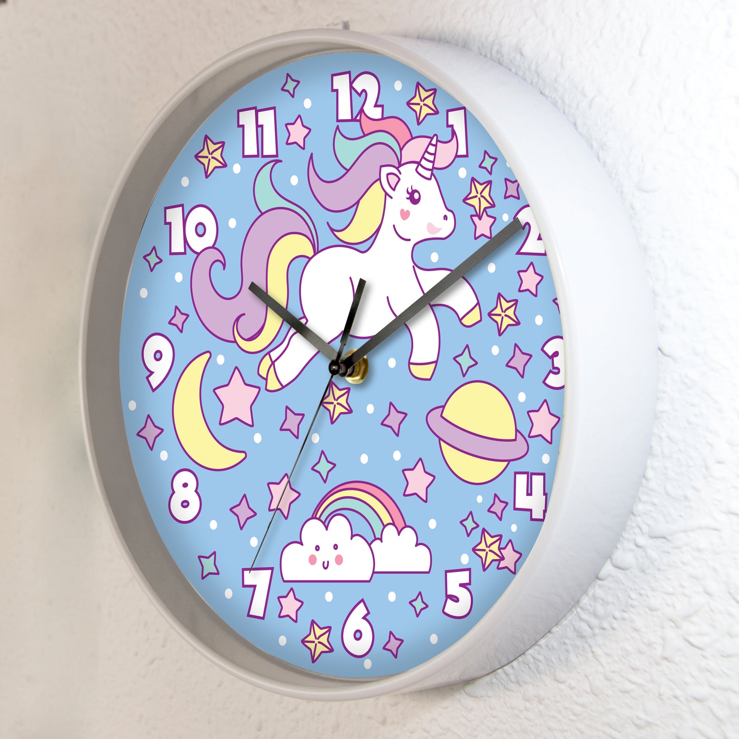 WC2095 - Magic Unicorn Children Clock - 25 cm / 9.8 in