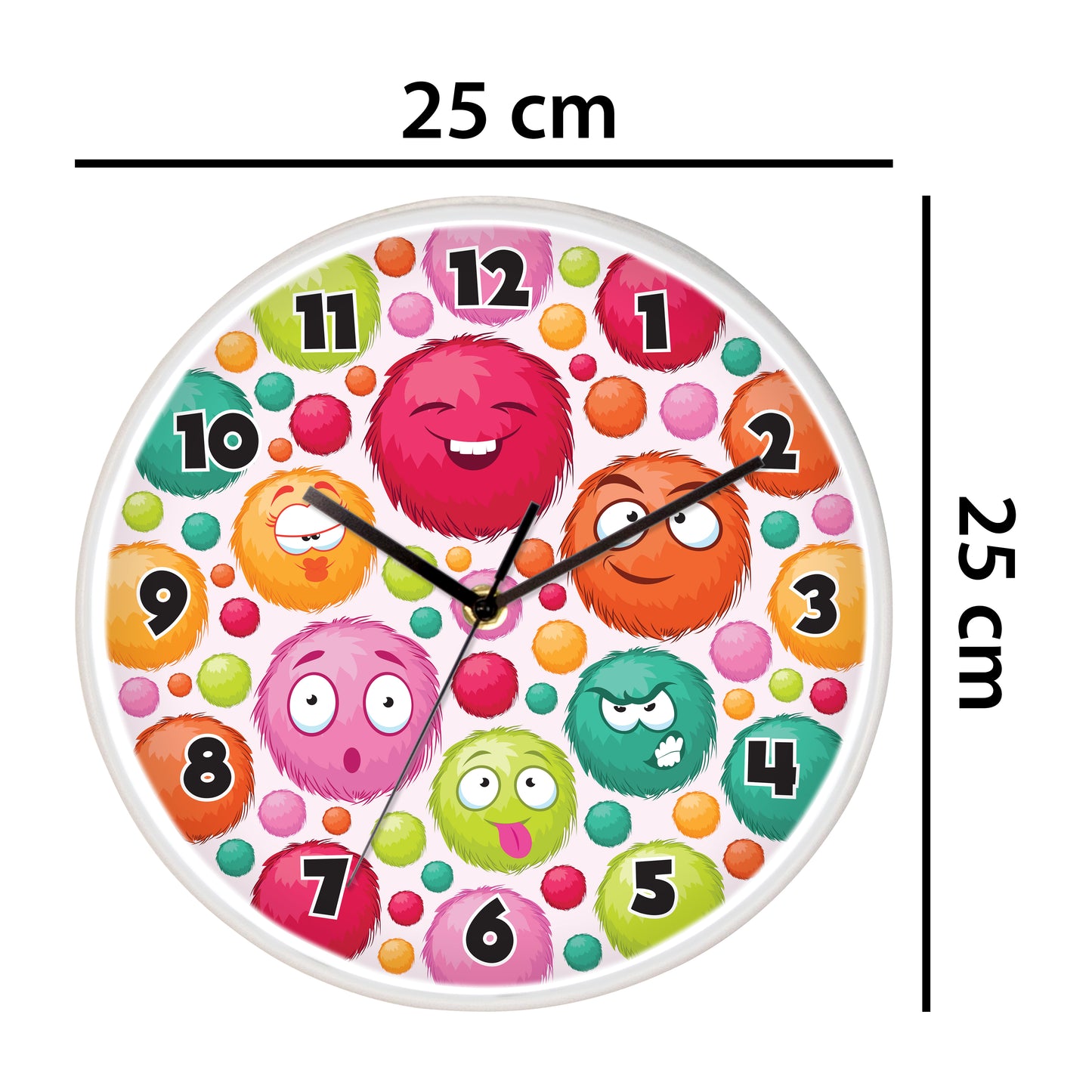 WC2096 - Fuzzies Children Clock - 25 cm / 9.8 in