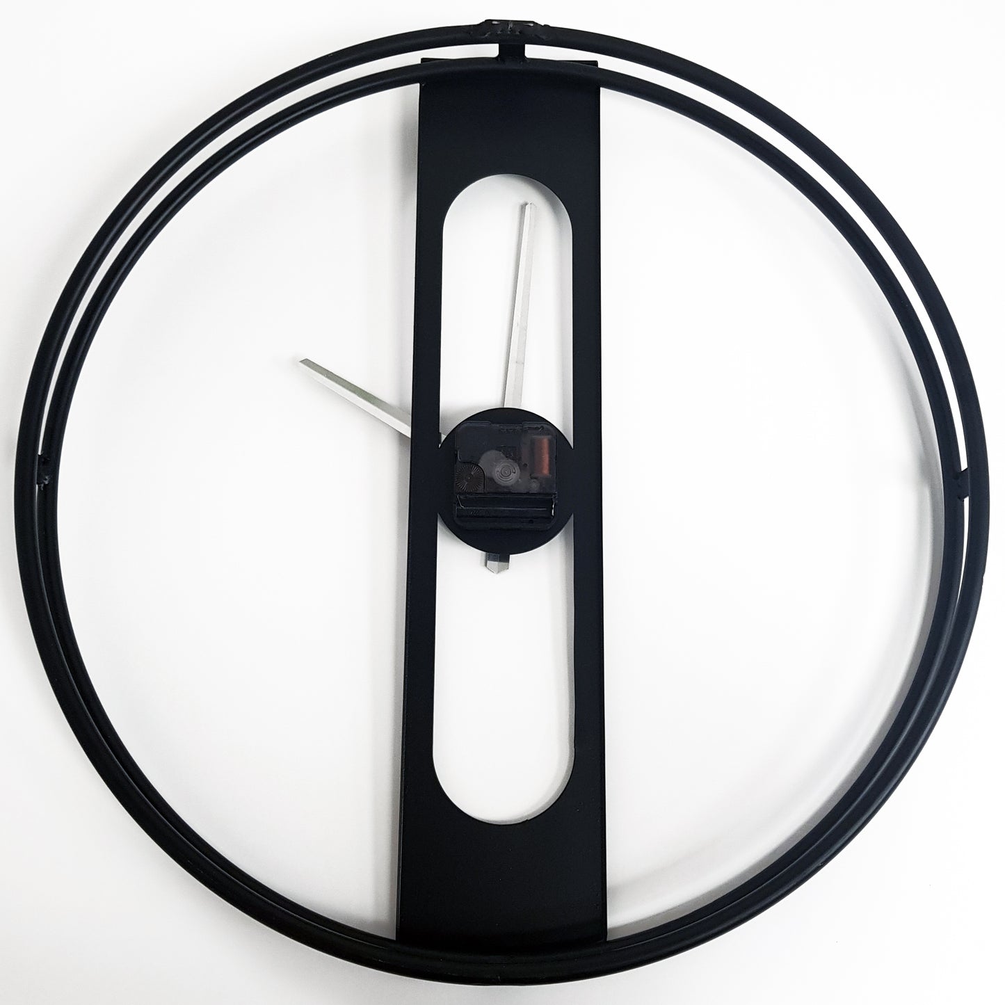 WC2144 - Minimalist Black Modern Metal Wall Clock - 50 cm / 19.6 in