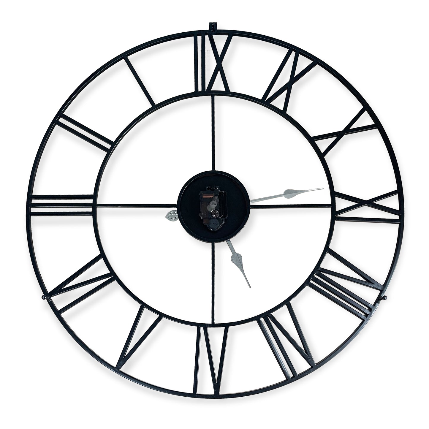WC2152 - Large Roman Iron Clock - 29 in
