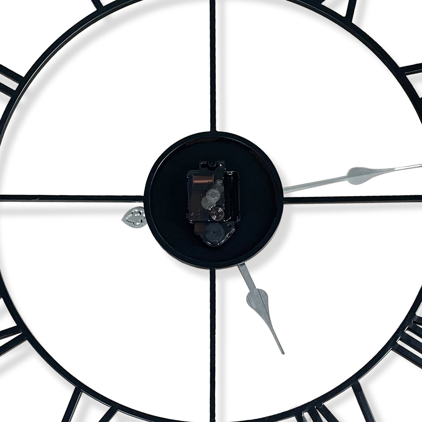 WC2152 - Large Roman Iron Clock - 29 in