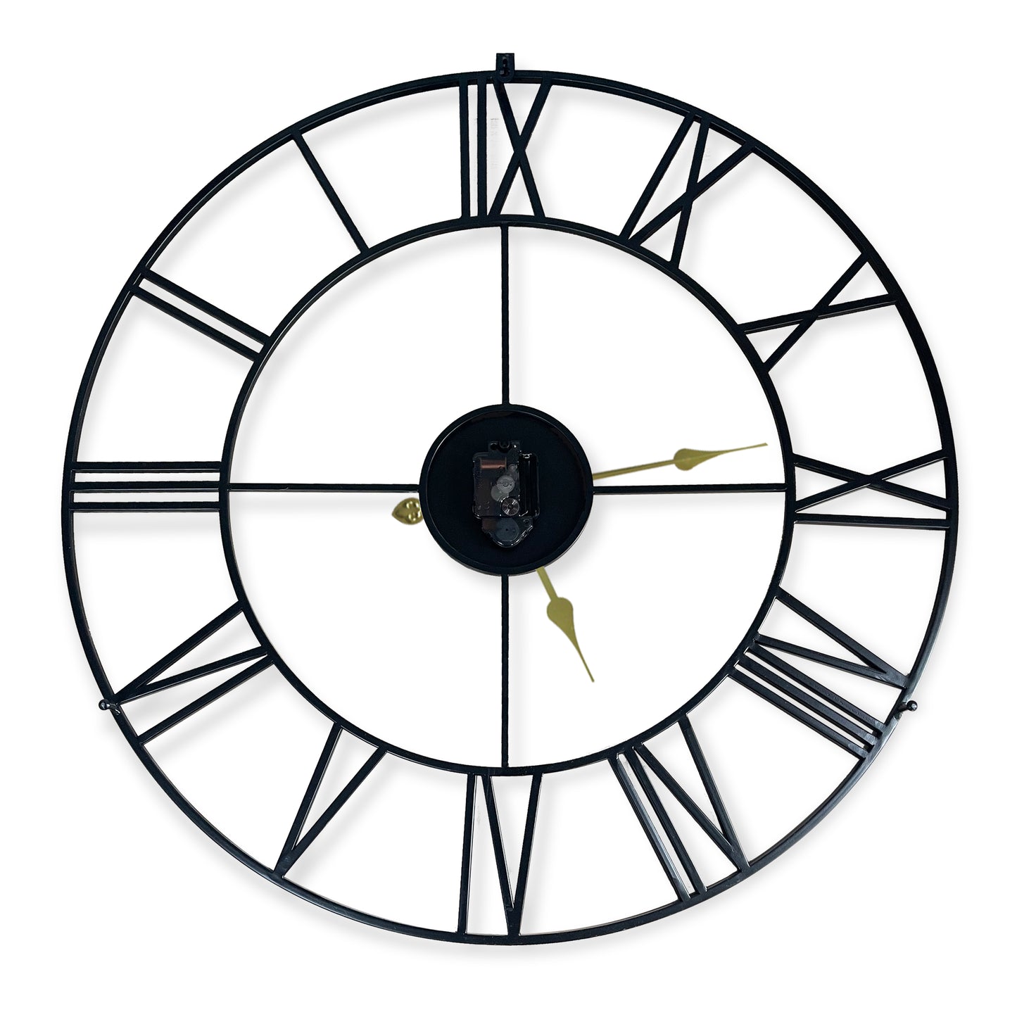 WC2153 - Large Roman Iron Clock - 29 in
