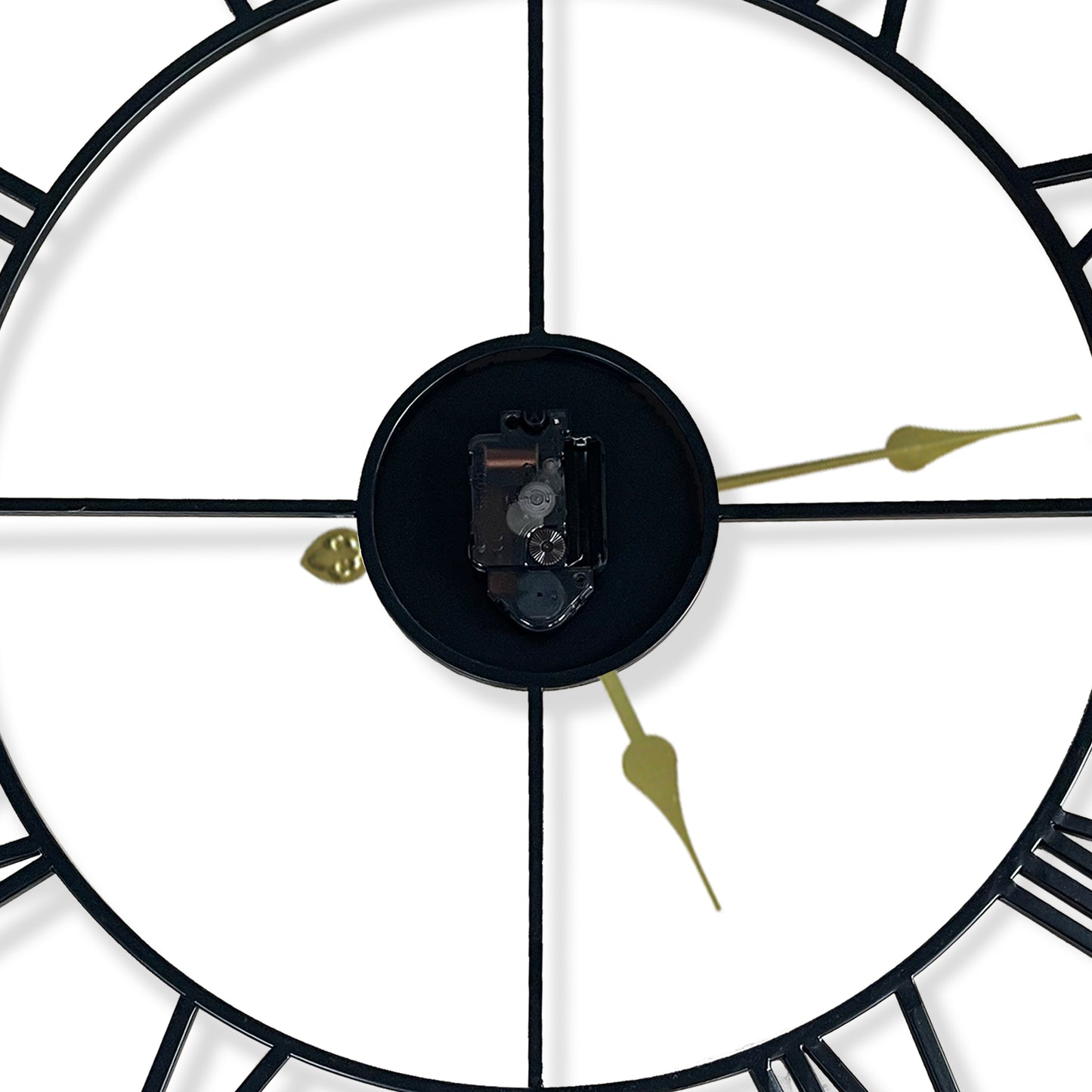 WC2153 - Large Roman Iron Clock - 29 in