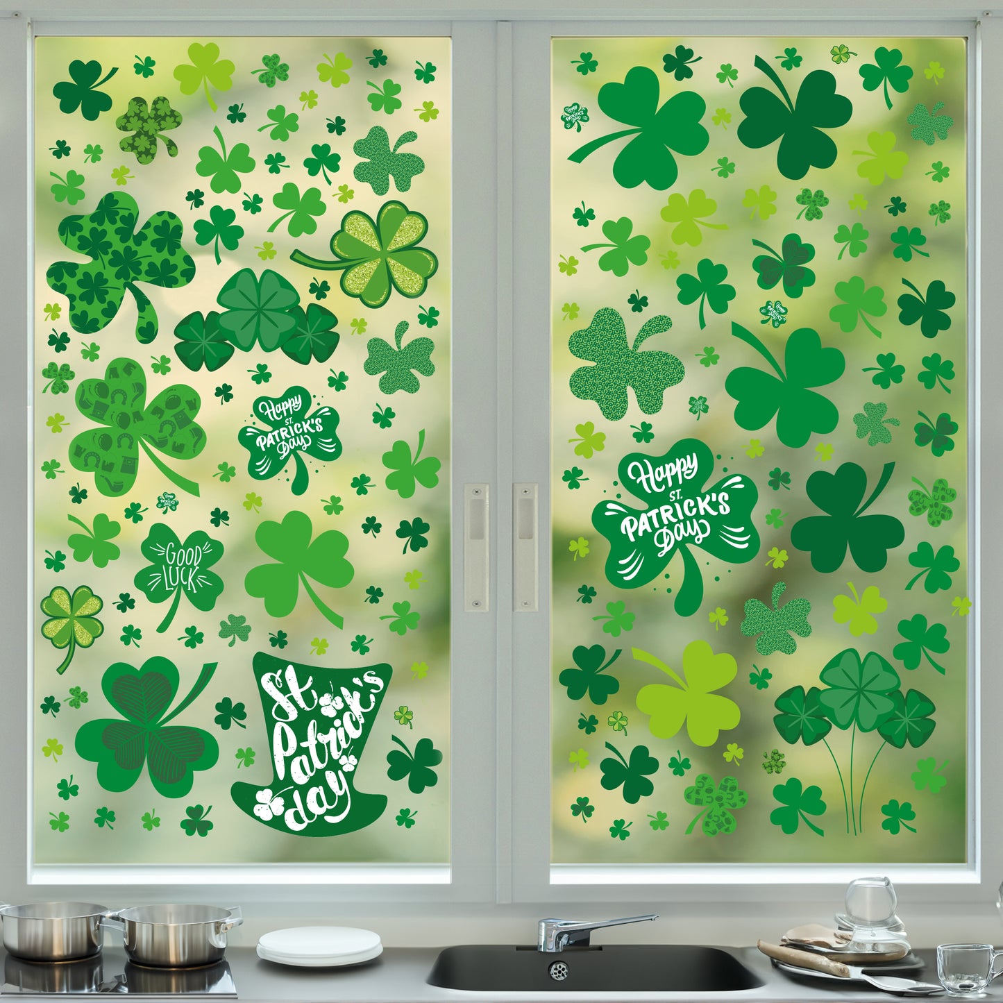 WSW6025 - St Patrick Day's Window Clings
