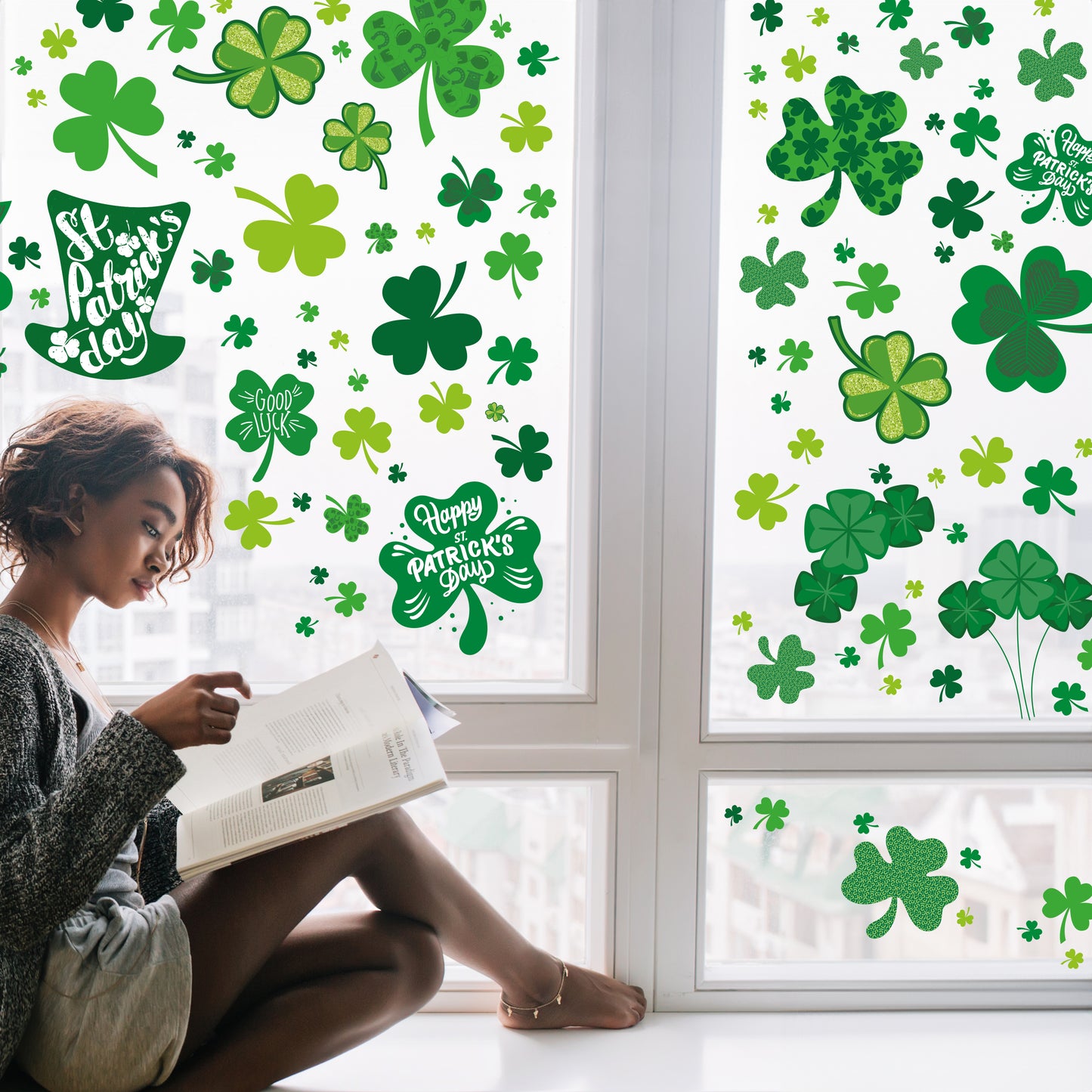 WSW6025 - St Patrick Day's Window Clings