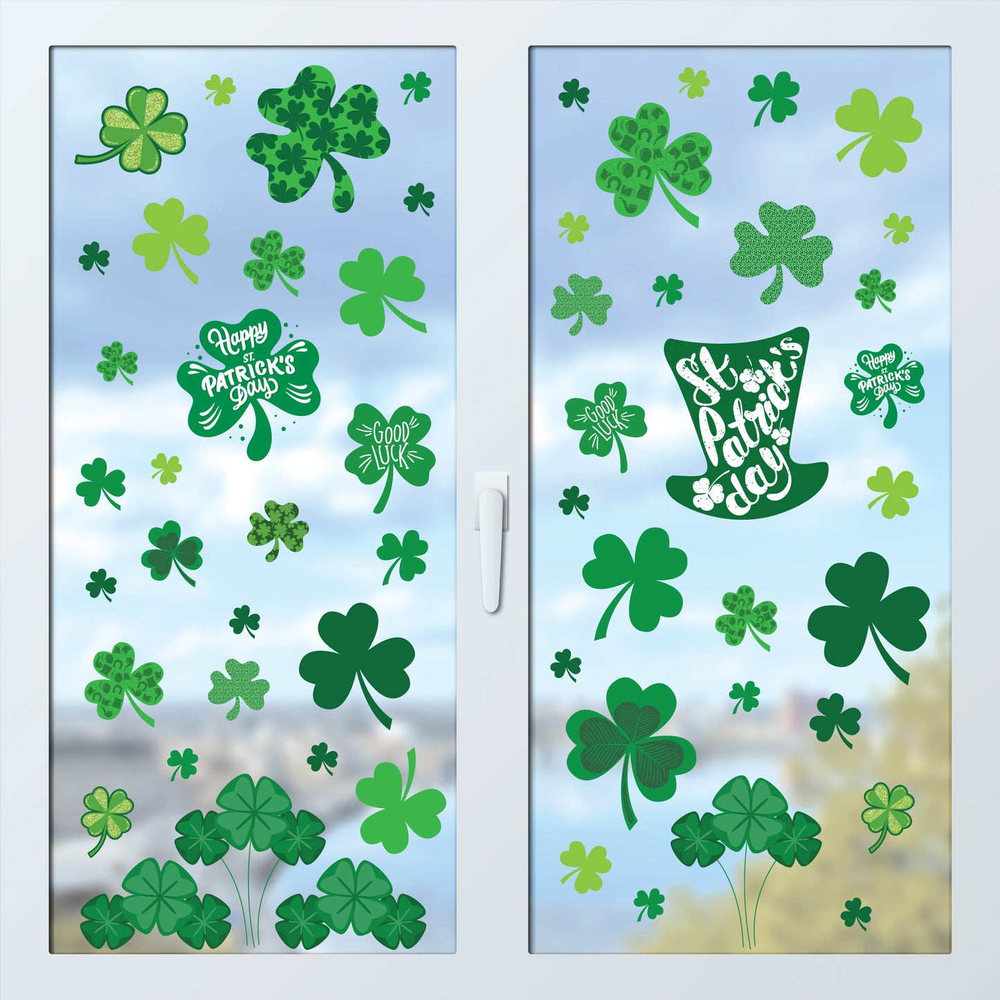 WSW6025 - St Patrick Day's Window Clings