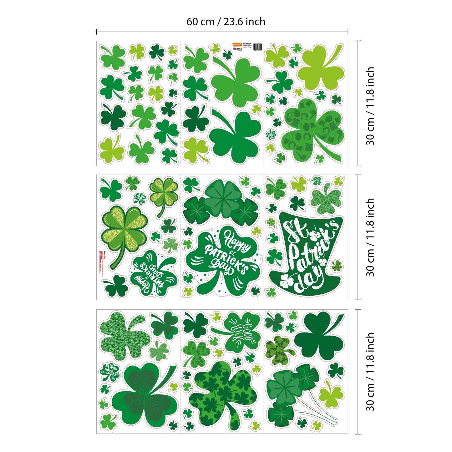 WSW6025 - St Patrick Day's Window Clings