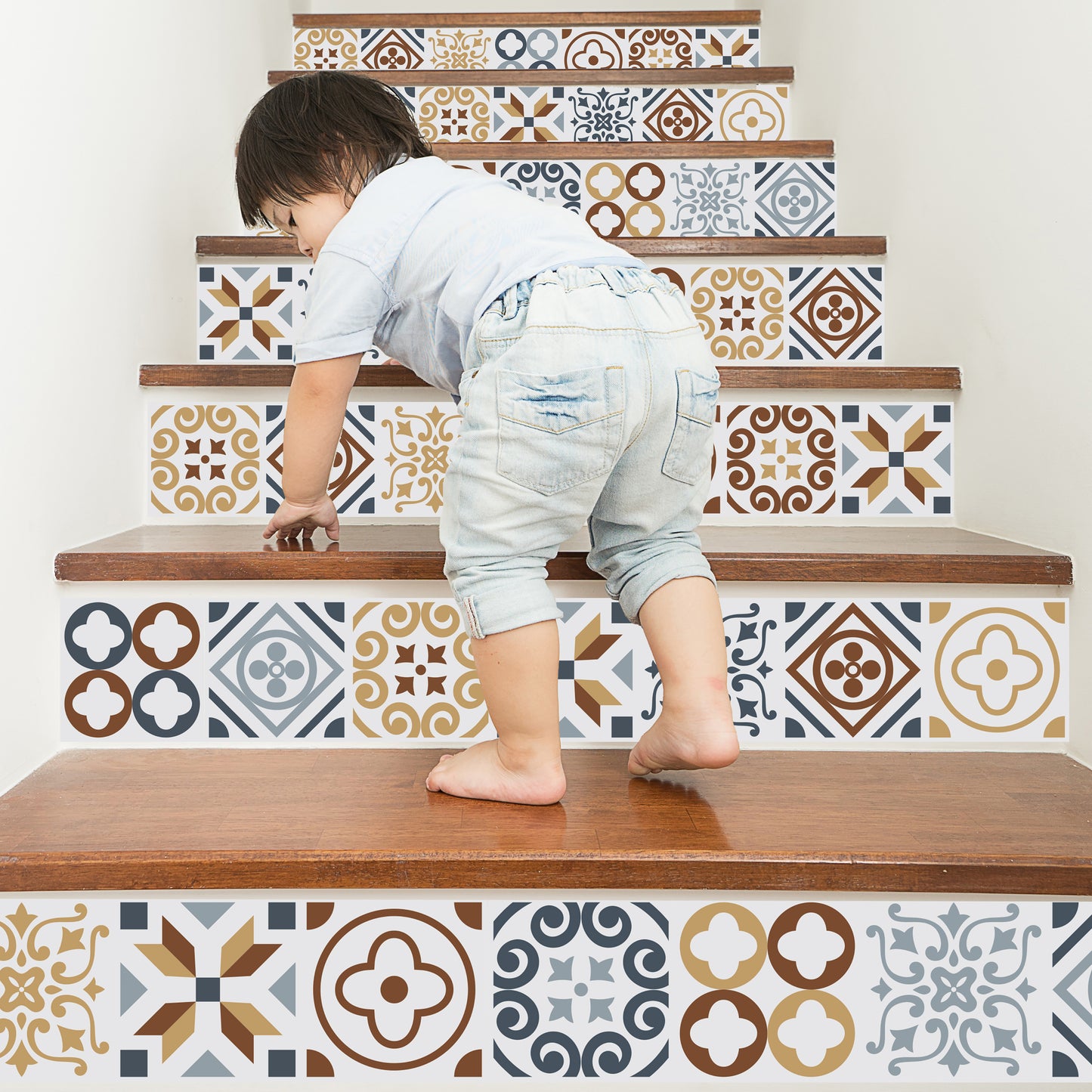 WT1504 - Azulejo Tiles Wall Stickers - 15 cm x 15 cm - 24 pcs.