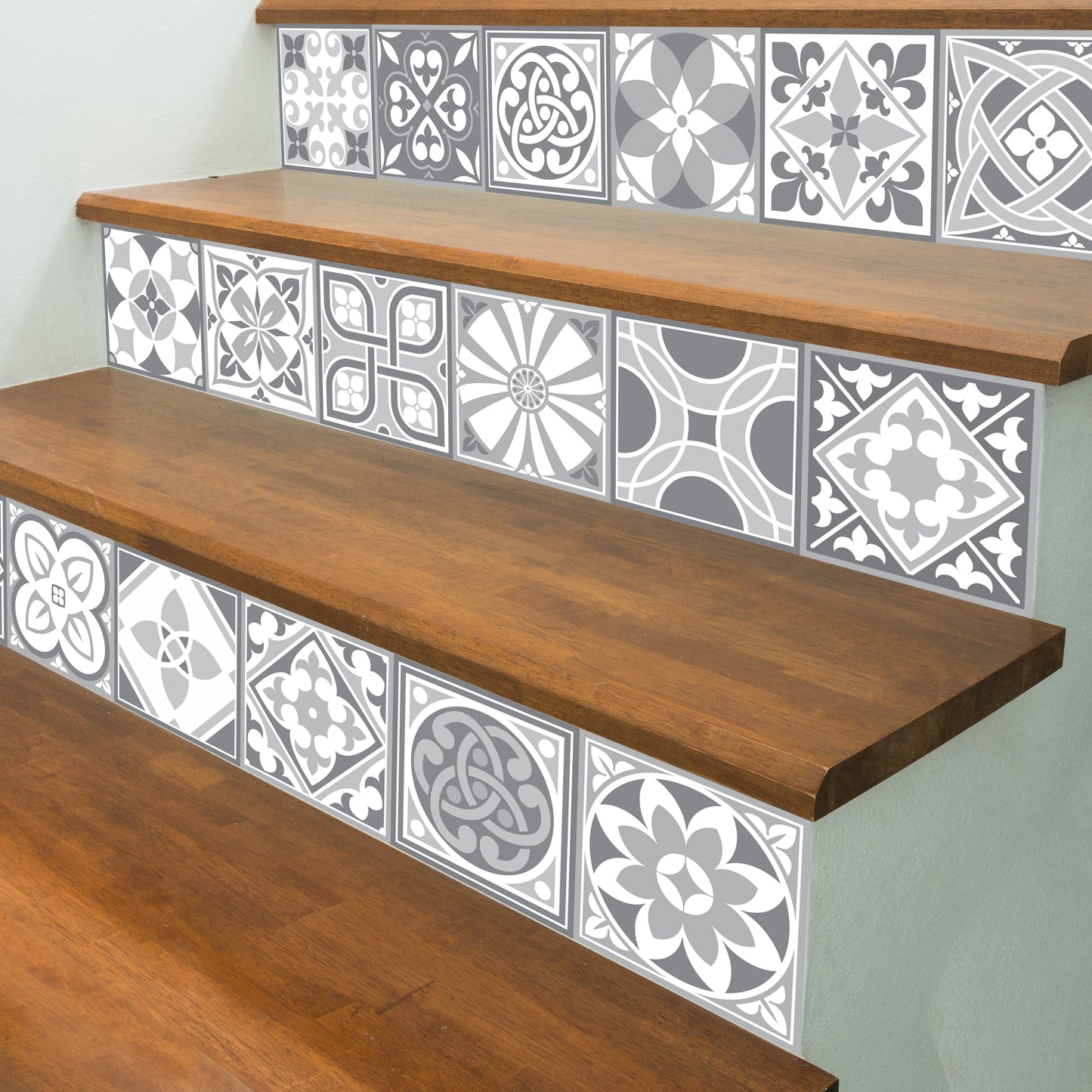 WT1531 - Purbeck Stone Tiles Wall Stickers - 15 cm x 15 cm - 24 pcs.