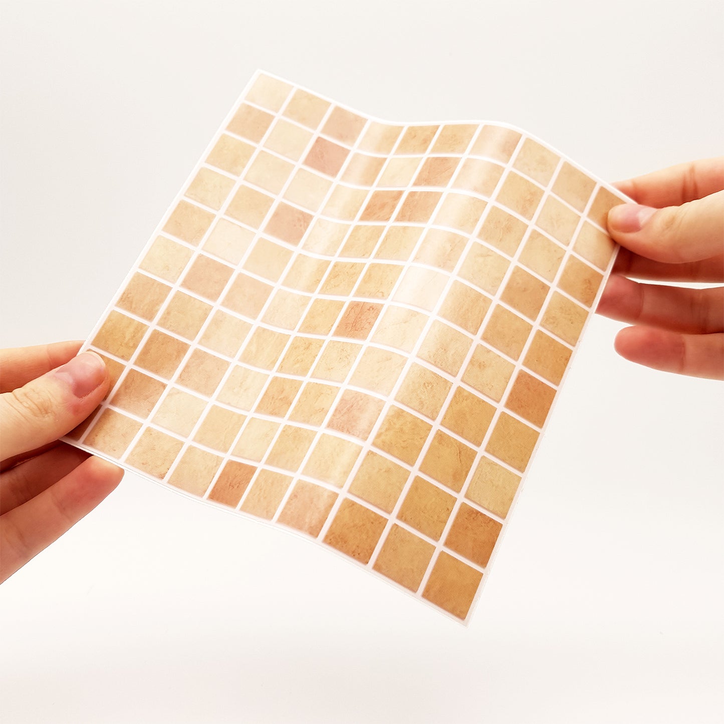 WT1595 - Boticcino Marble Mosaic Wall Tile Sticker Set - 15 x 15 cm (6 x 6 in) - 24 pcs
