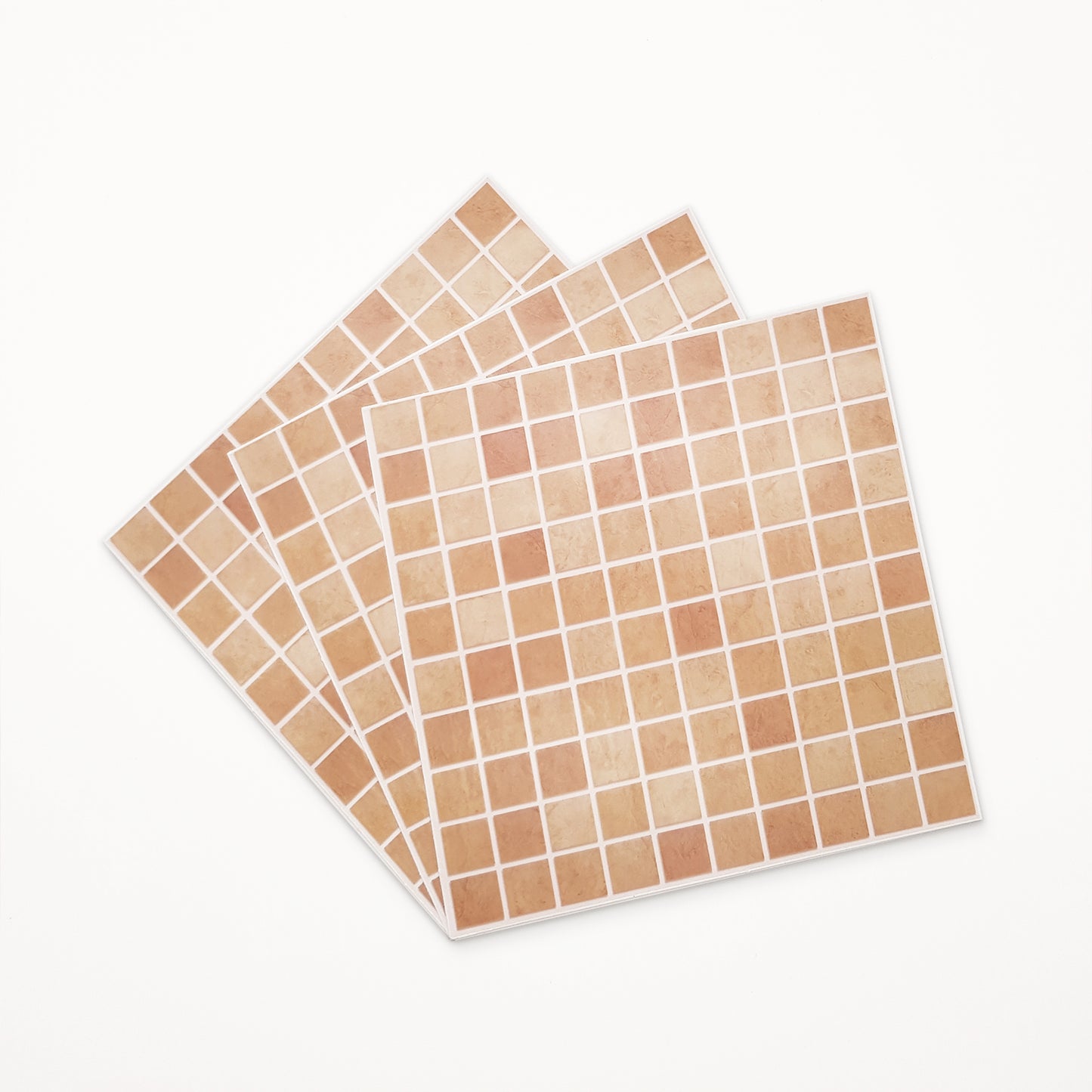 WT1595 - Boticcino Marble Mosaic Wall Tile Sticker Set - 15 x 15 cm (6 x 6 in) - 24 pcs