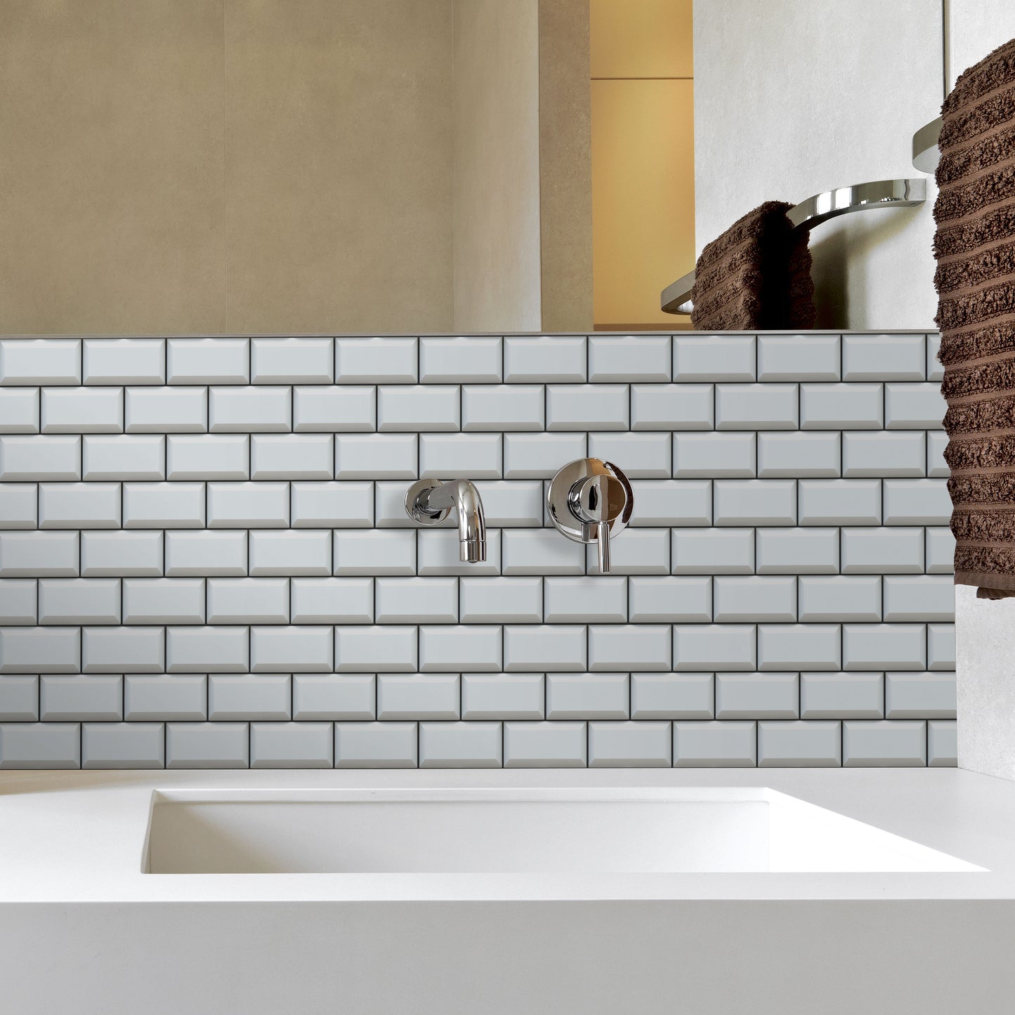 WT1706 - Off White Subway Brick Tile 11.2 x 5.5 inches / 28.5 x 14 cm