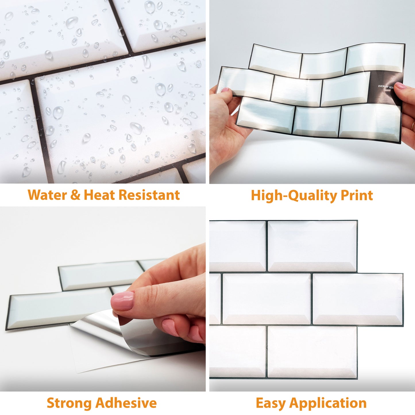 WT1706 - Off White Subway Brick Tile 11.2 x 5.5 inches / 28.5 x 14 cm