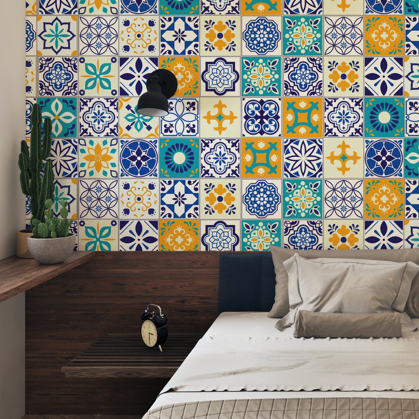 WT3041 - Canary Spanish Tiles 15cm (6in) 48pcs - Wt1565+WT1501