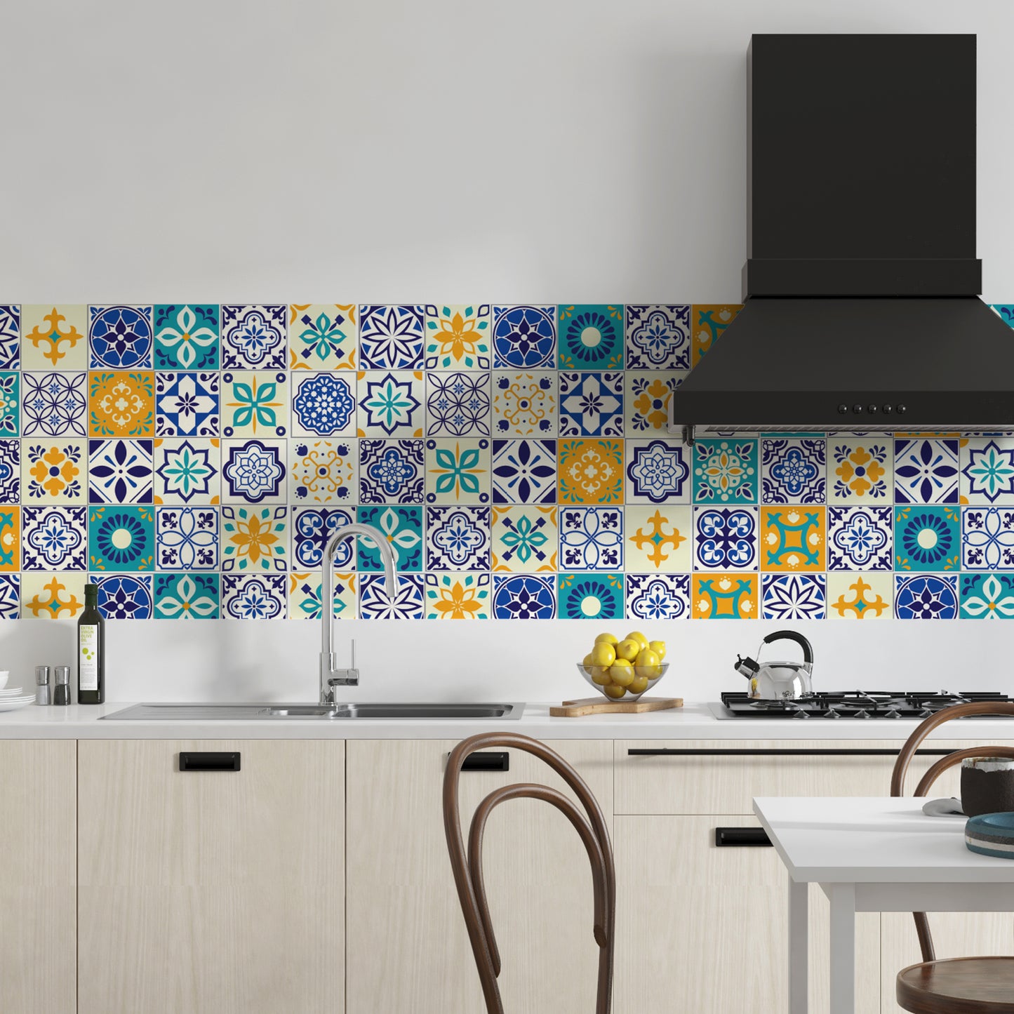 WT3041 - Canary Spanish Tiles 15cm (6in) 48pcs - Wt1565+WT1501