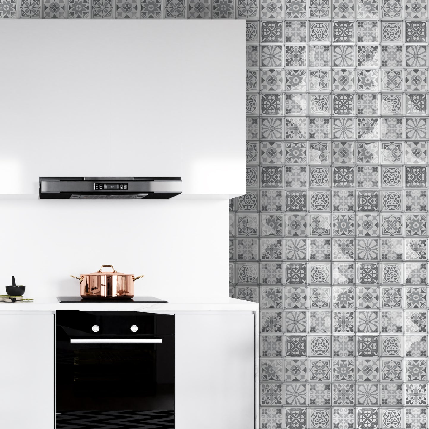 Purbeck Stone Glossy 3D Sticker Tile 15.4 cm (6 in) - 16pcs in a pack